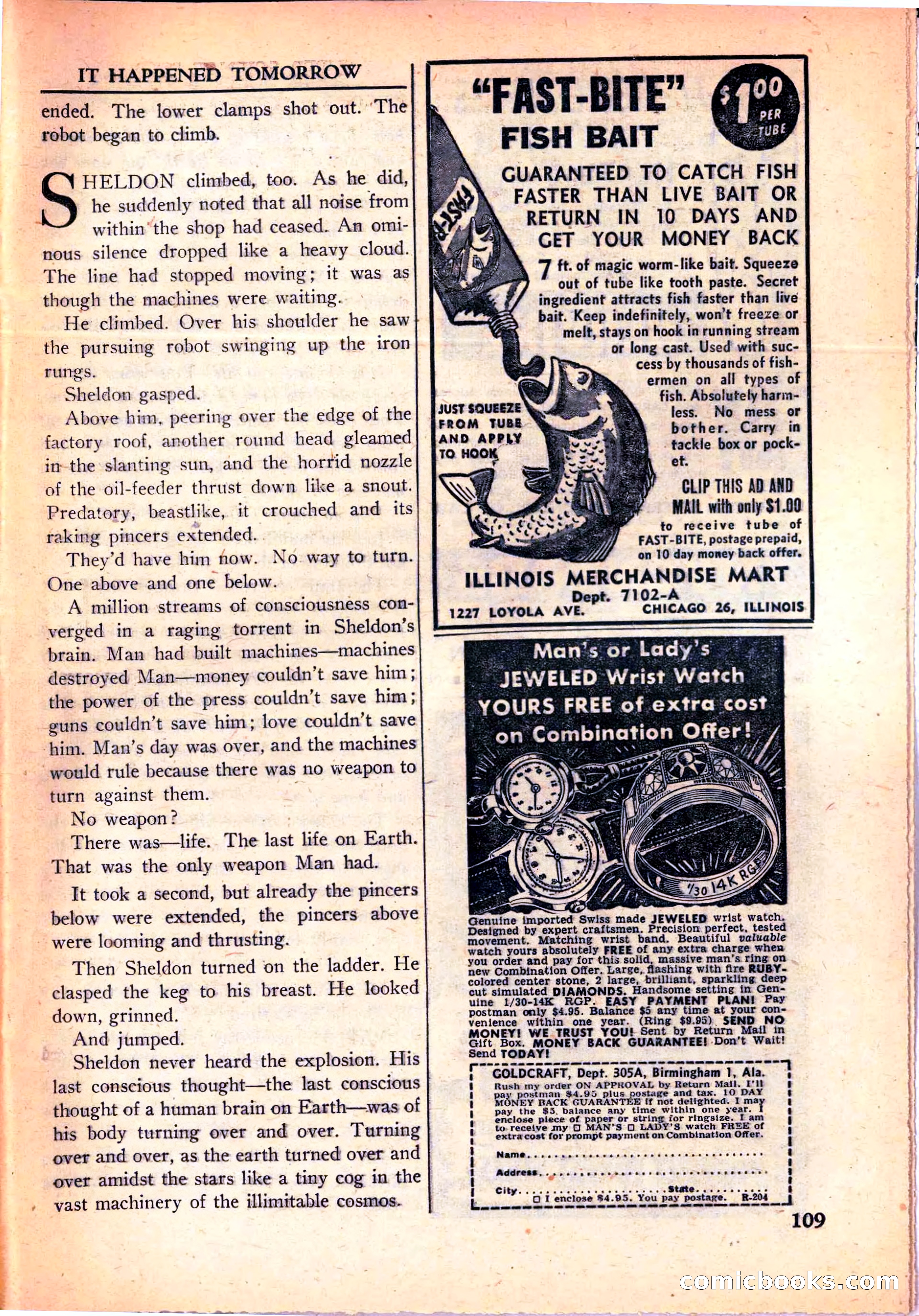 Super Science Stories, June 1951 — page 109 of 116