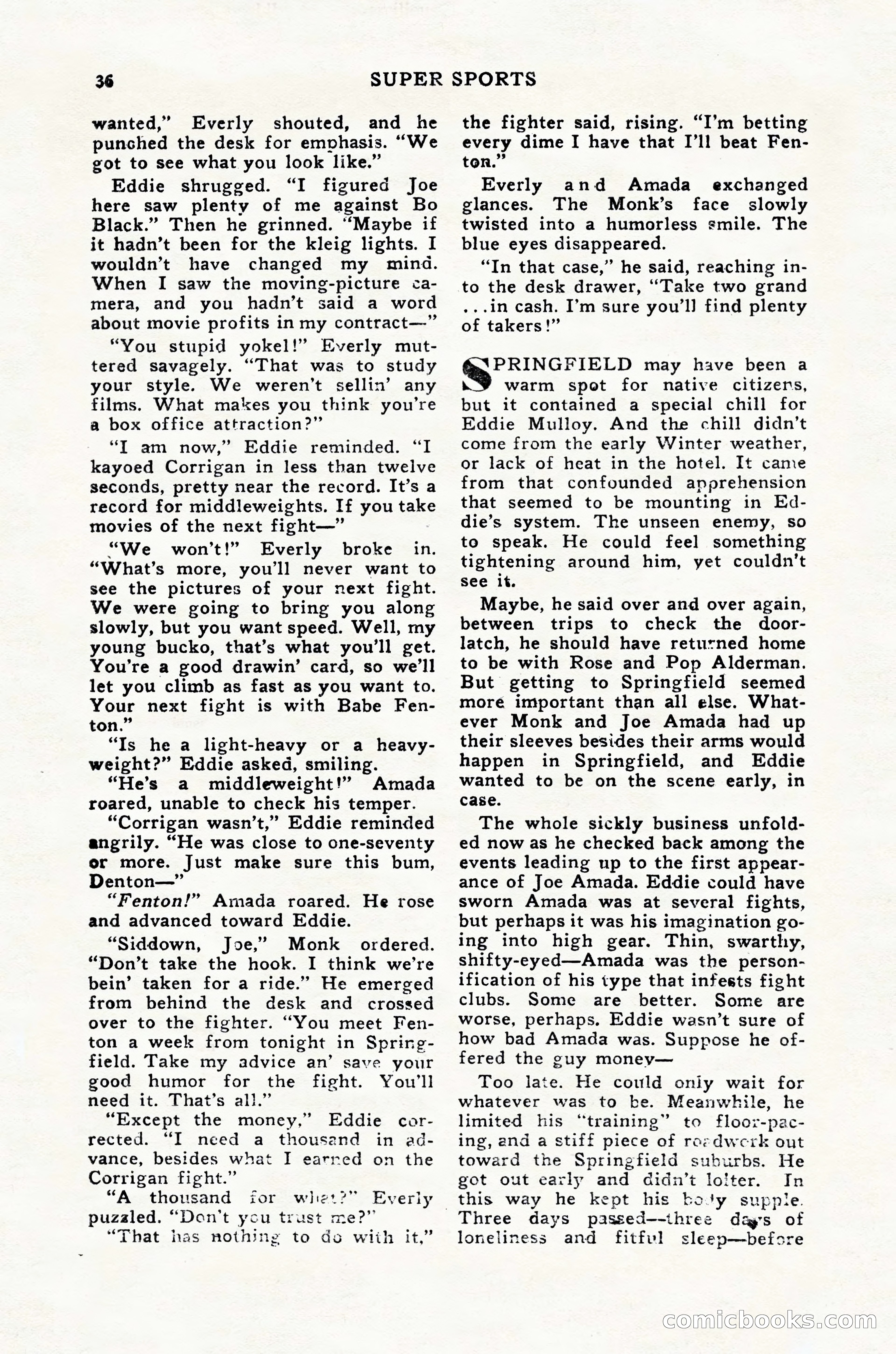 Super Sports, February 1947 — page 36 of 100