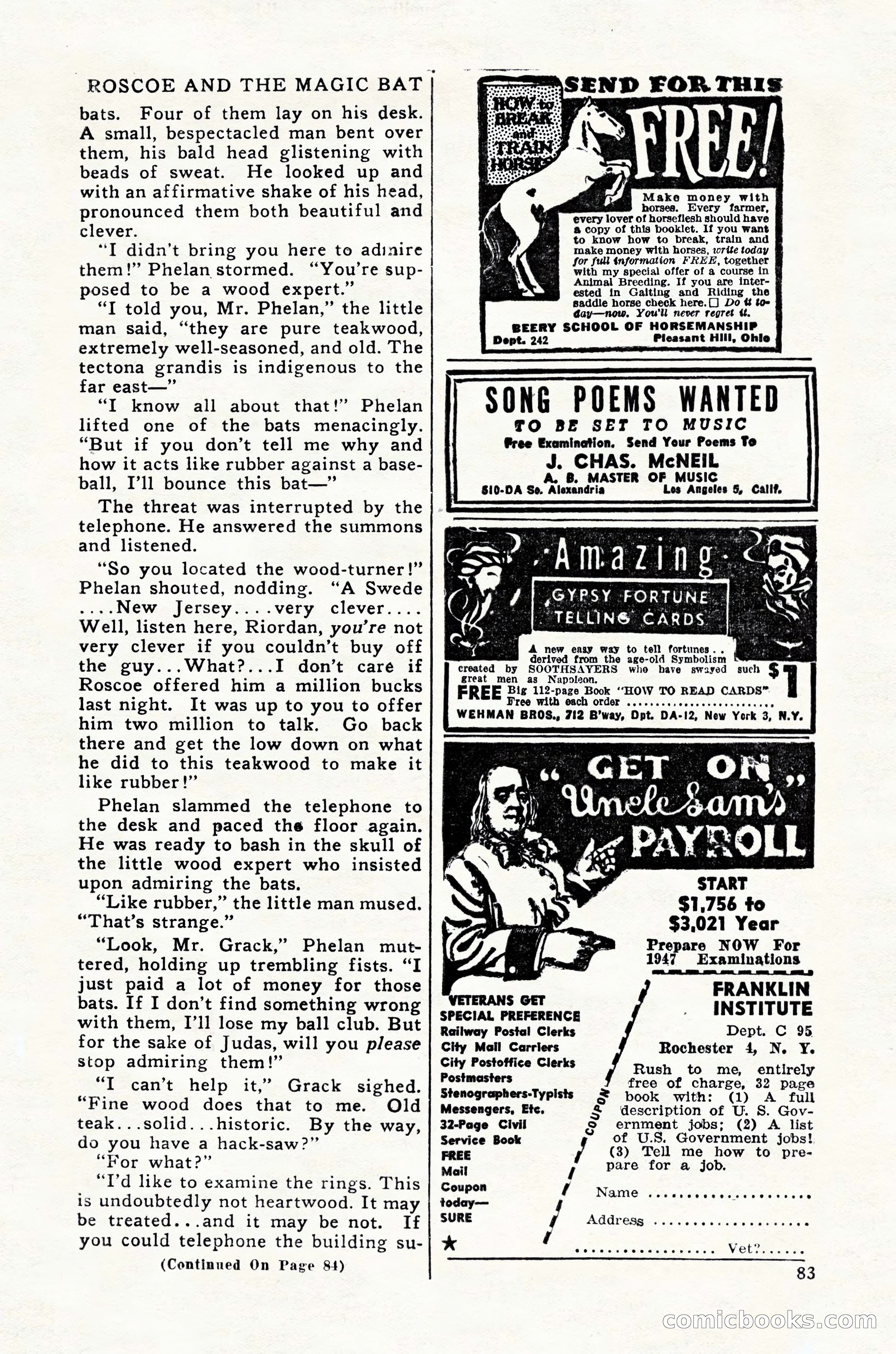 Super Sports, February 1947 — page 83 of 100