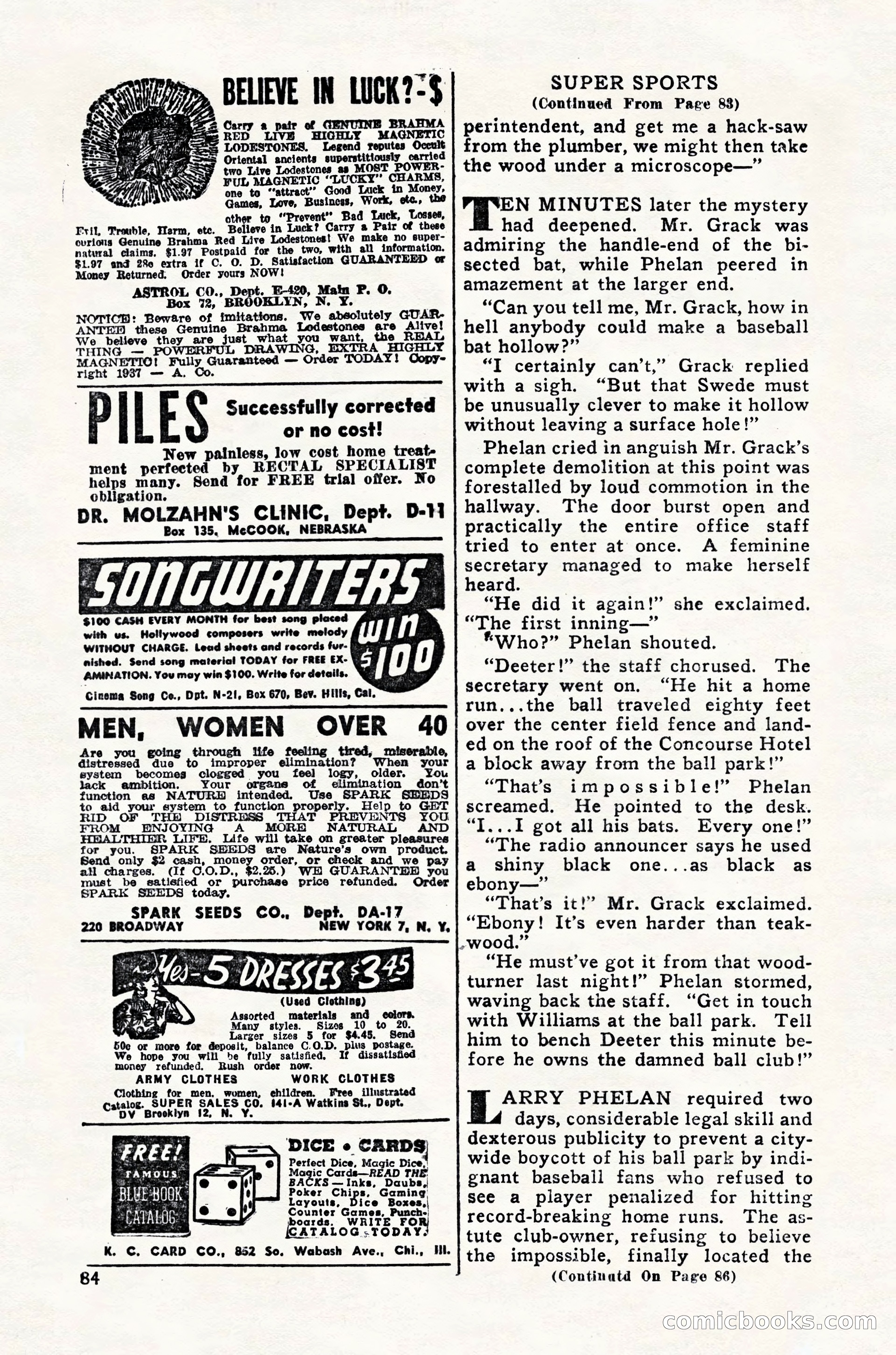 Super Sports, February 1947 — page 84 of 100