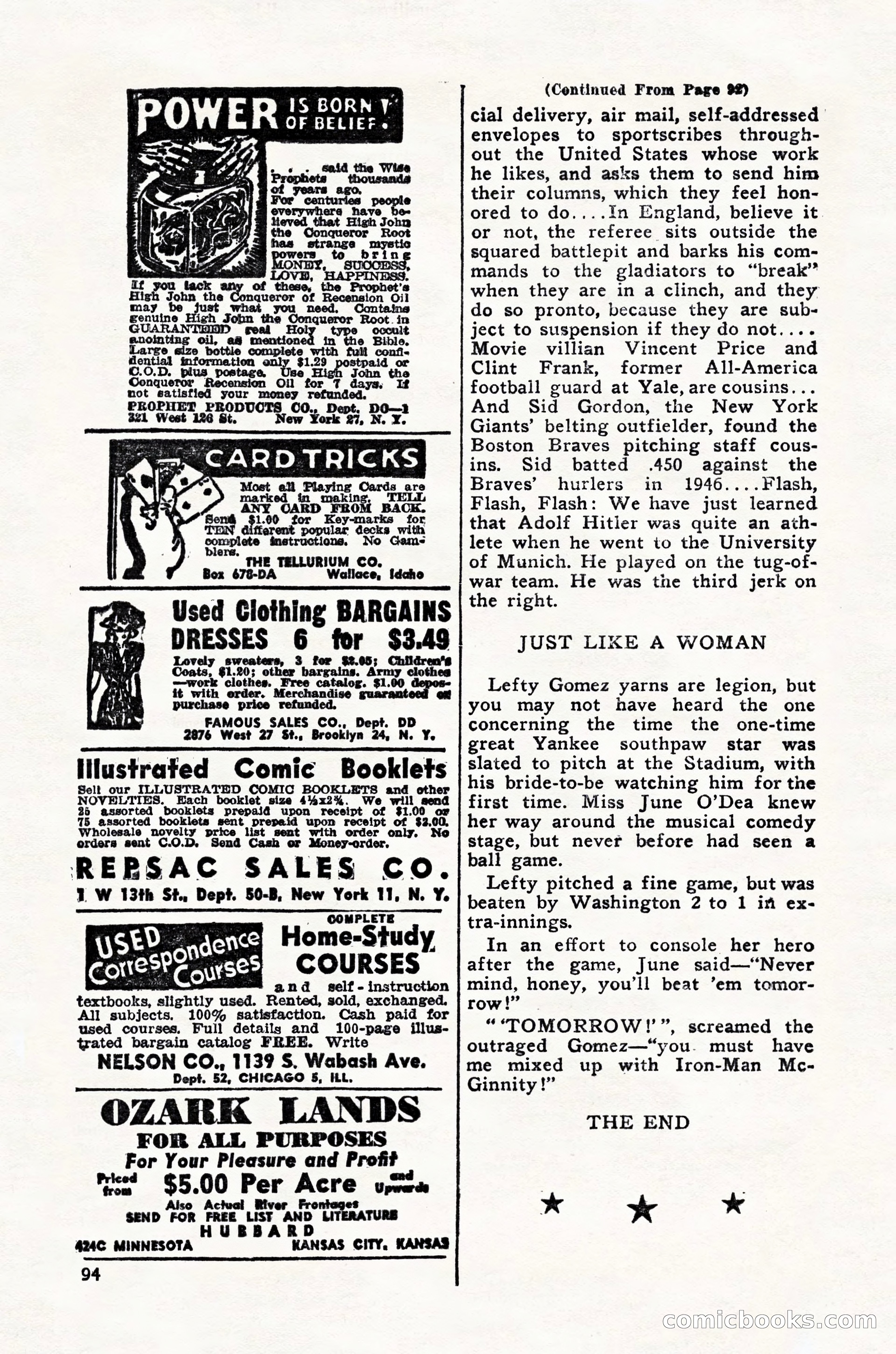 Super Sports, February 1947 — page 94 of 100