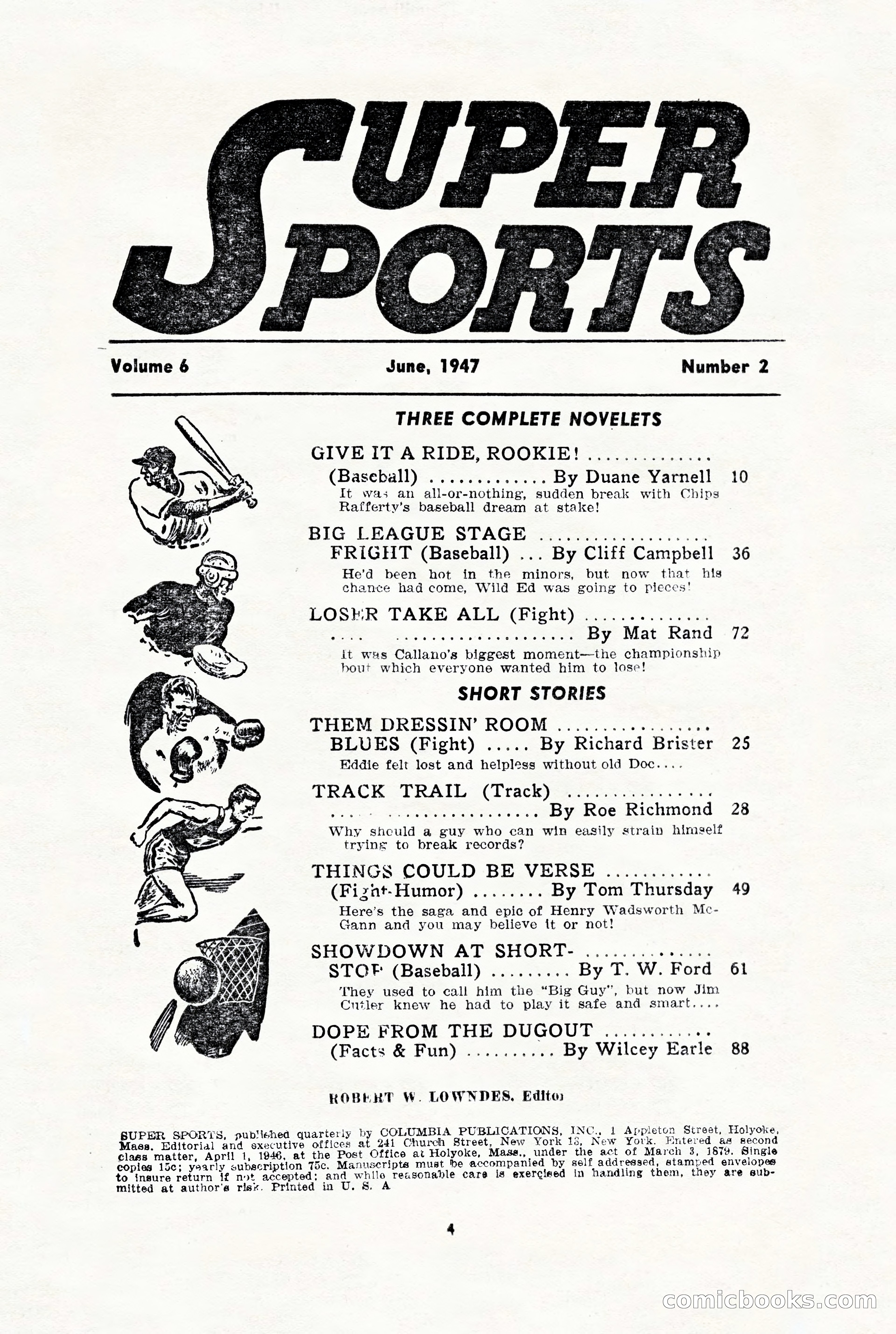 Super Sports, June 1947 — page 4 of 100