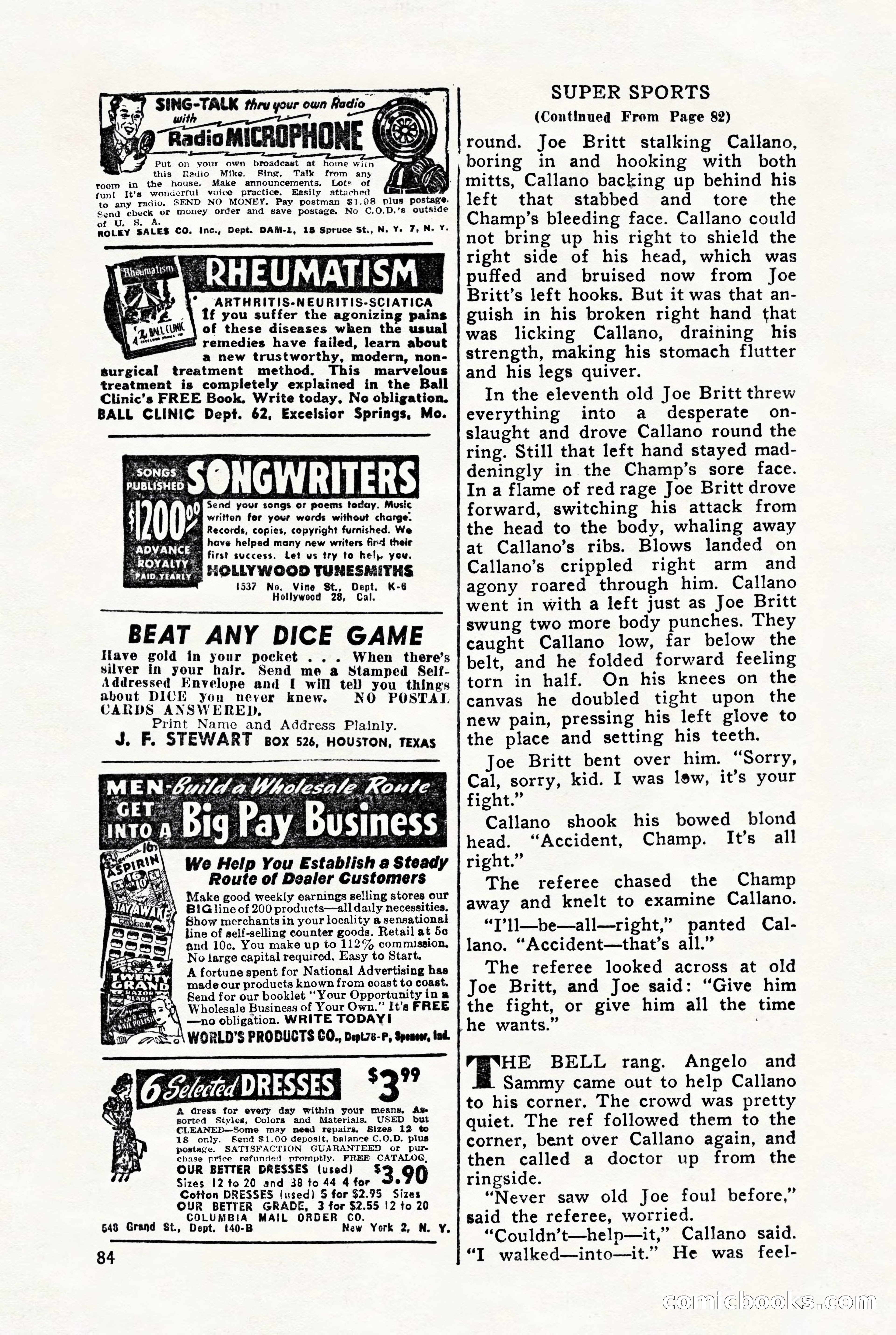 Super Sports, June 1947 — page 84 of 100