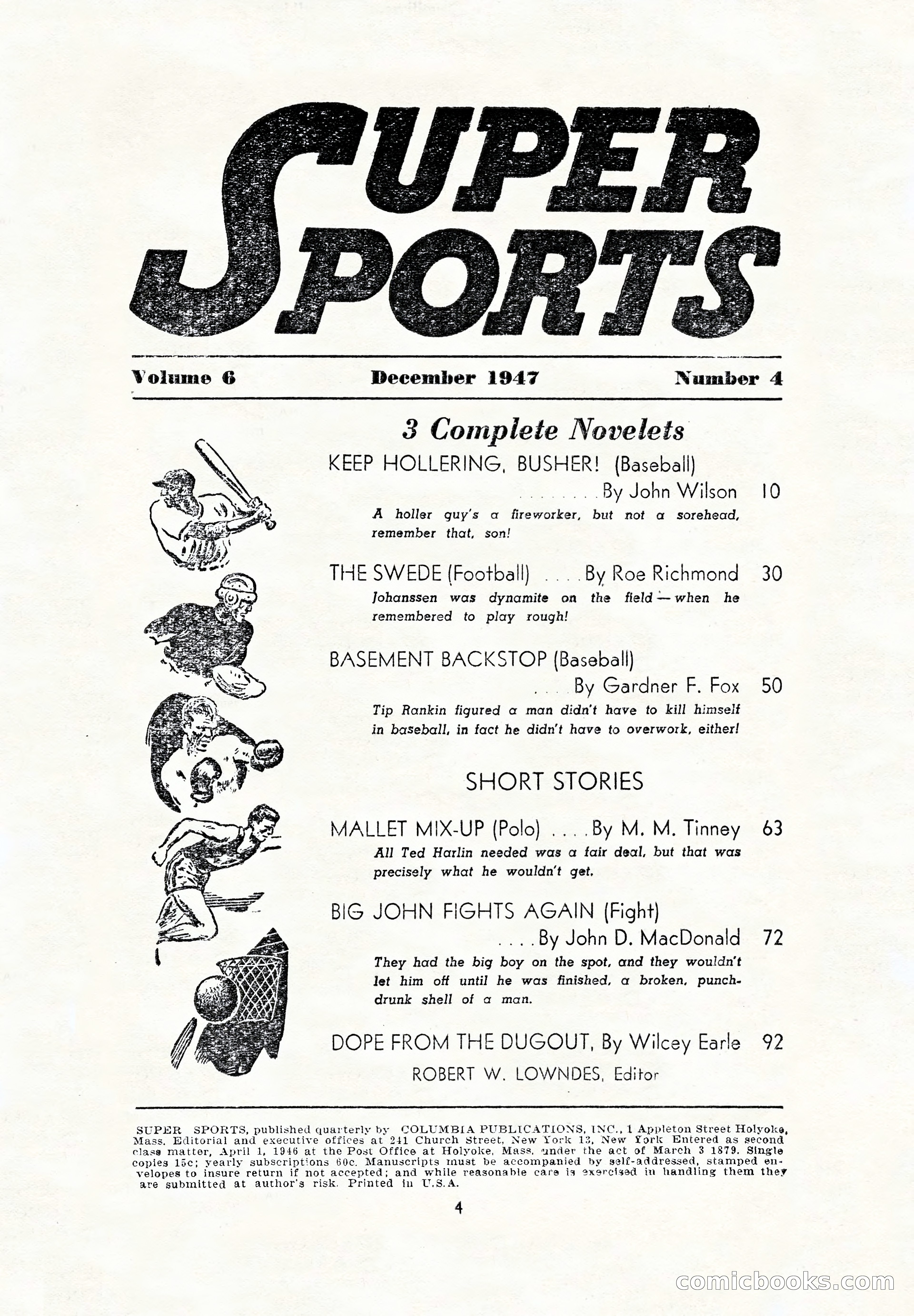 Super Sports, December 1947 — page 4 of 100