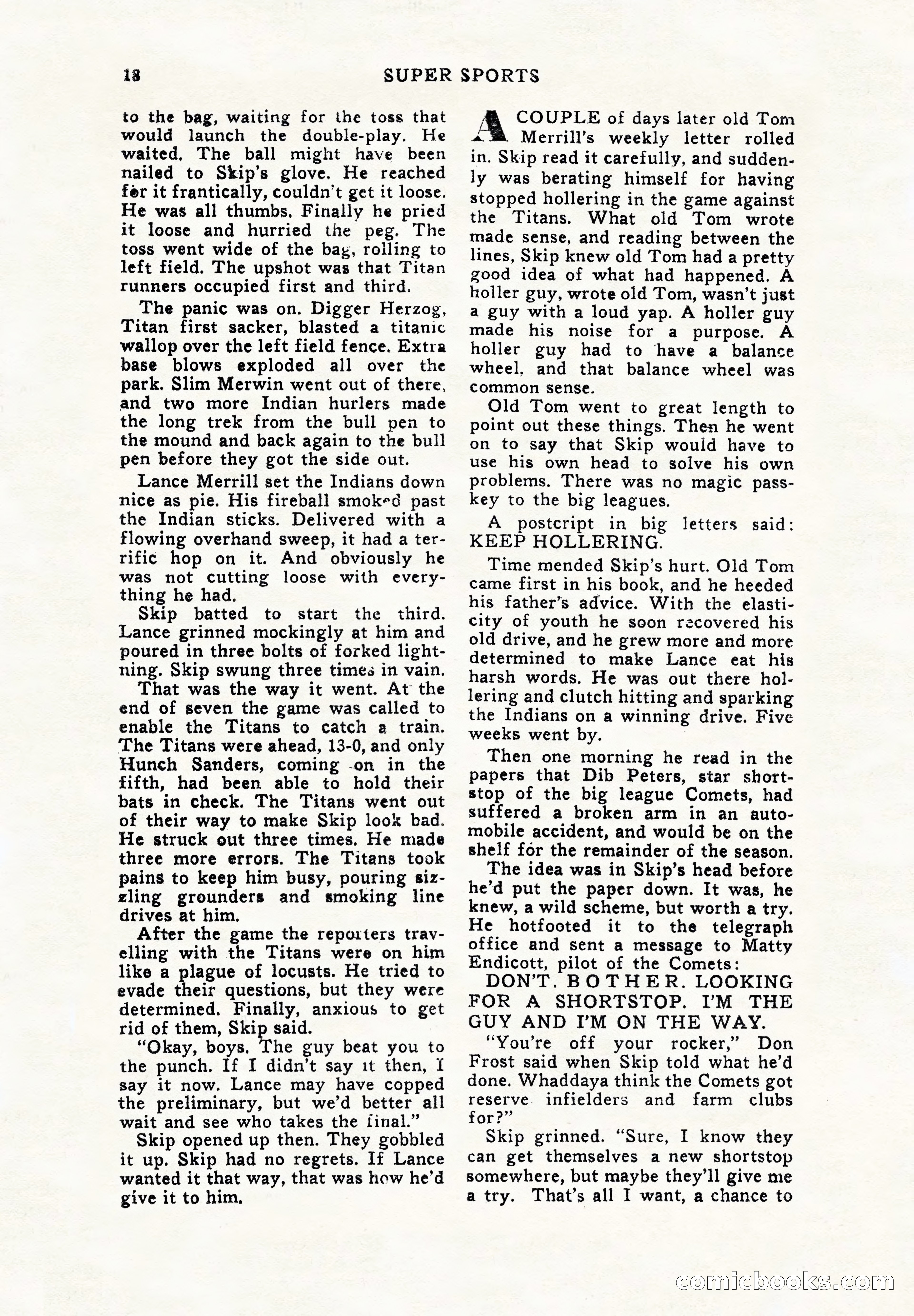 Super Sports, December 1947 — page 18 of 100