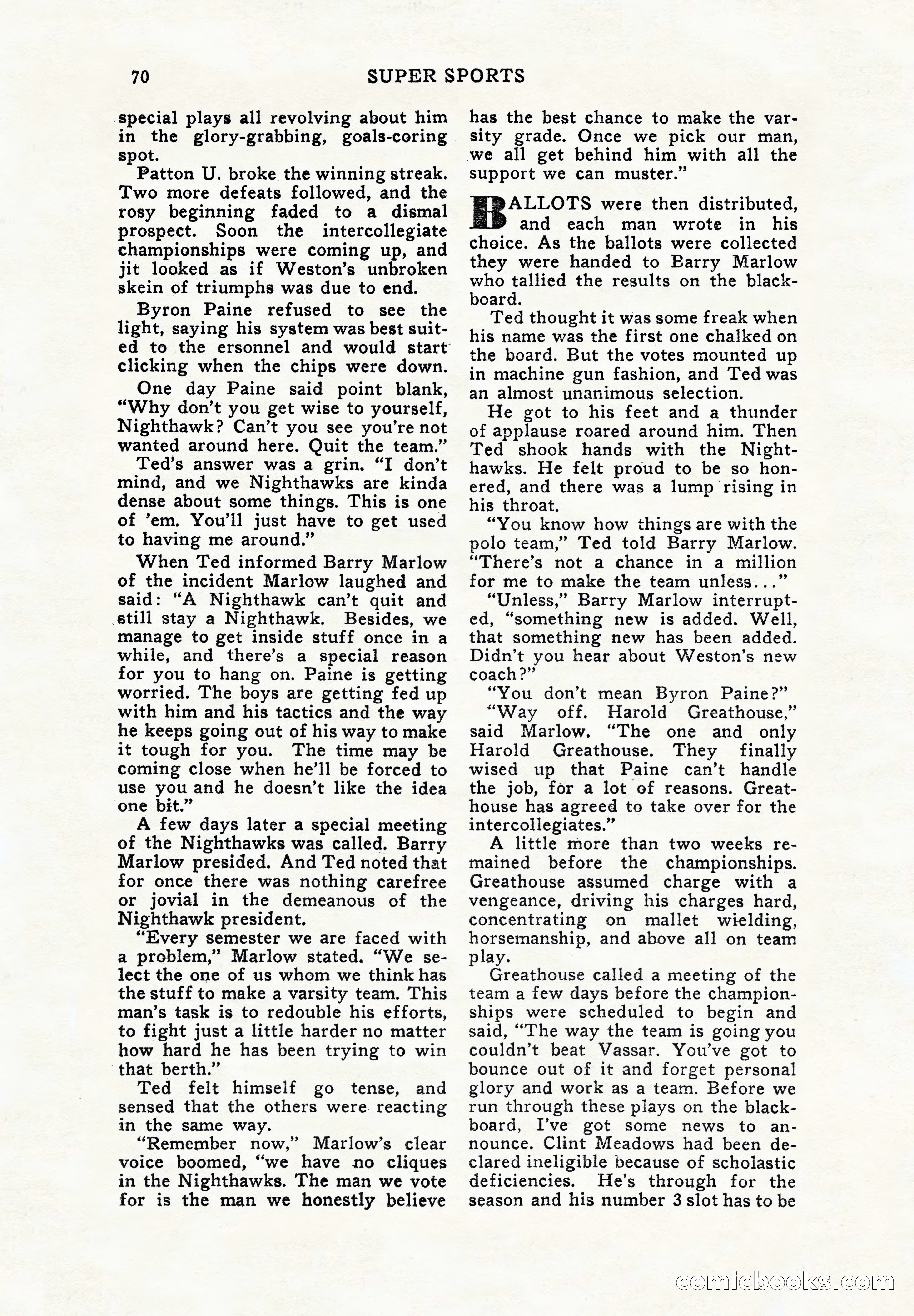 Super Sports, December 1947 — page 70 of 100