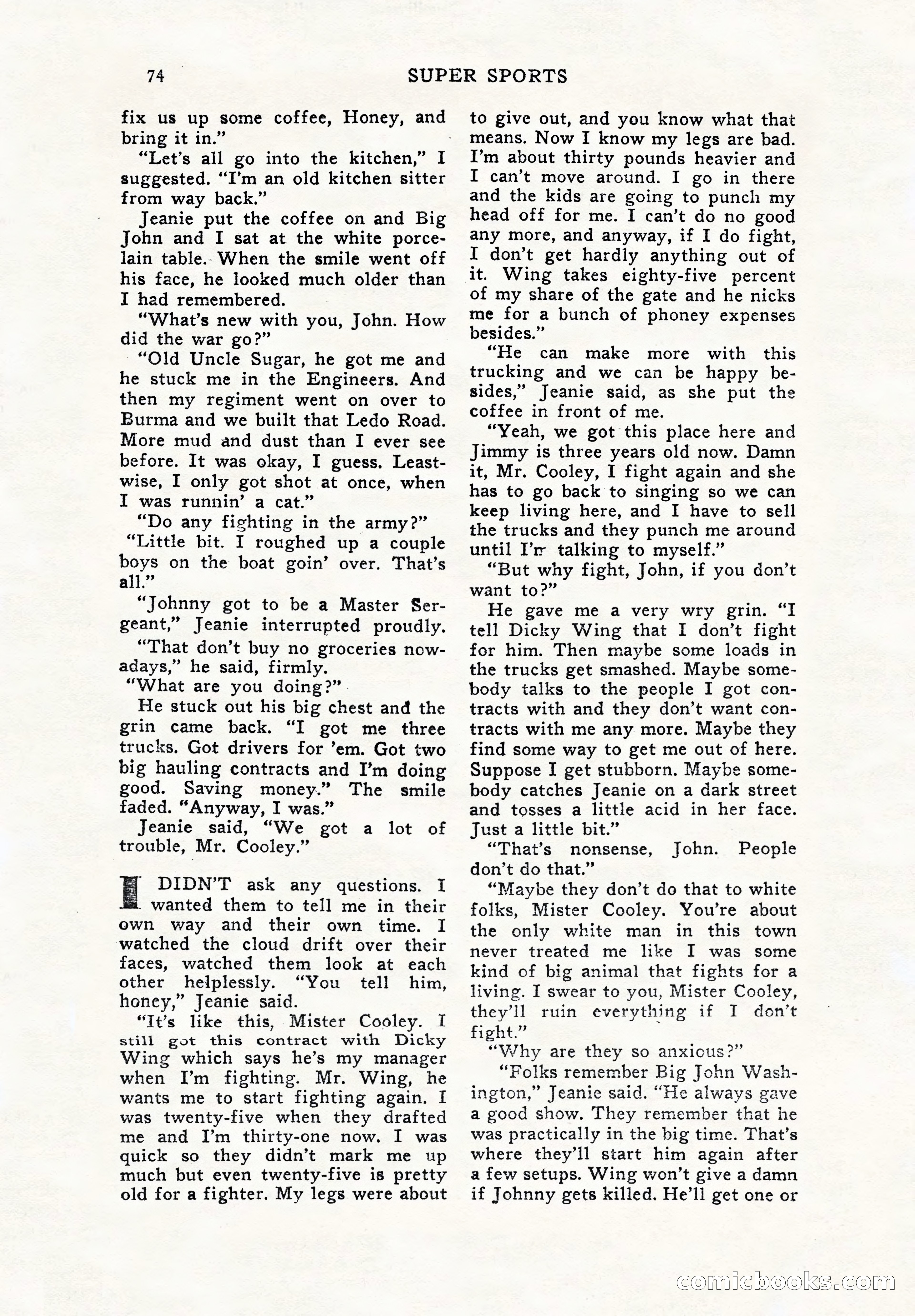 Super Sports, December 1947 — page 74 of 100