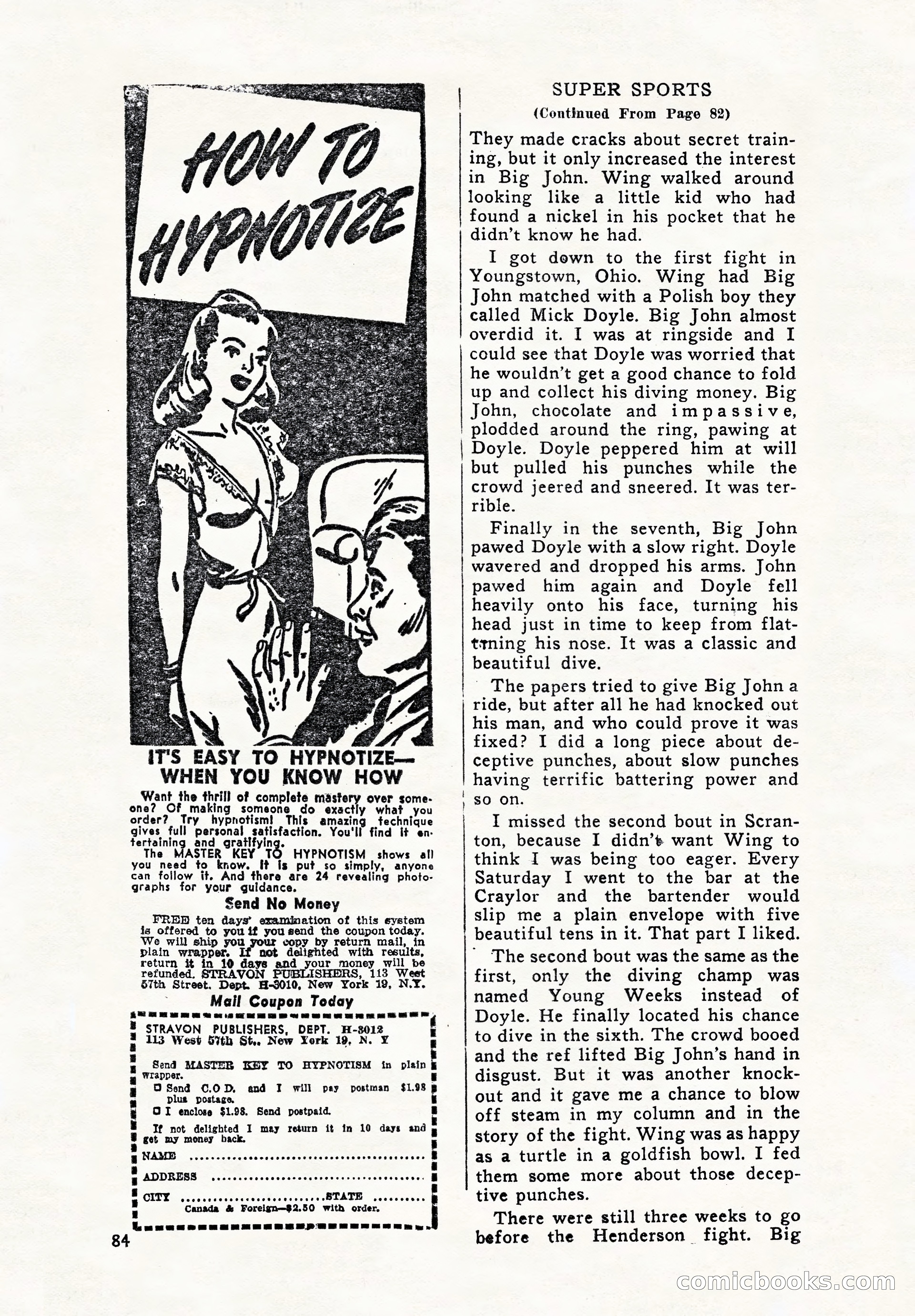 Super Sports, December 1947 — page 84 of 100