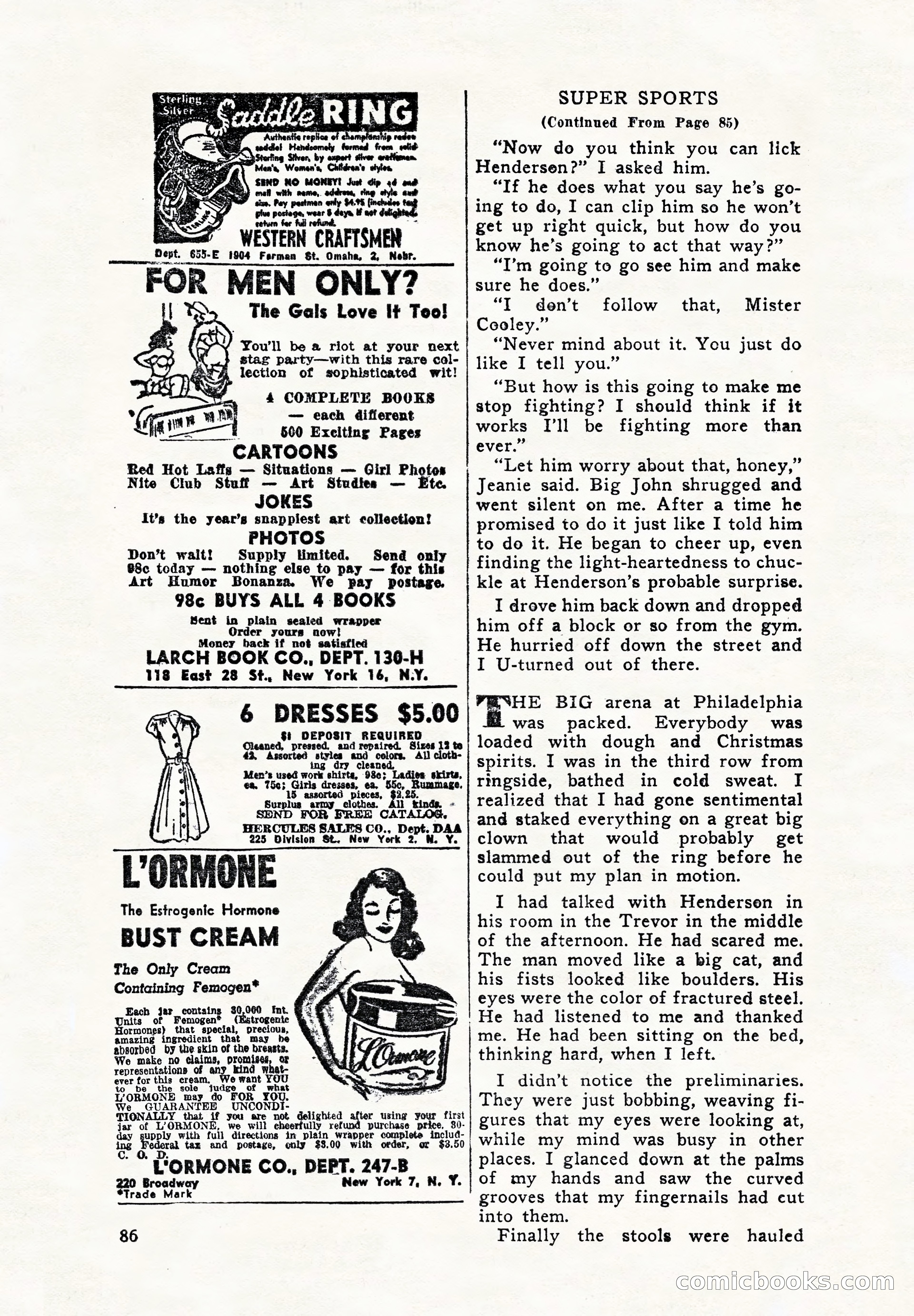 Super Sports, December 1947 — page 86 of 100