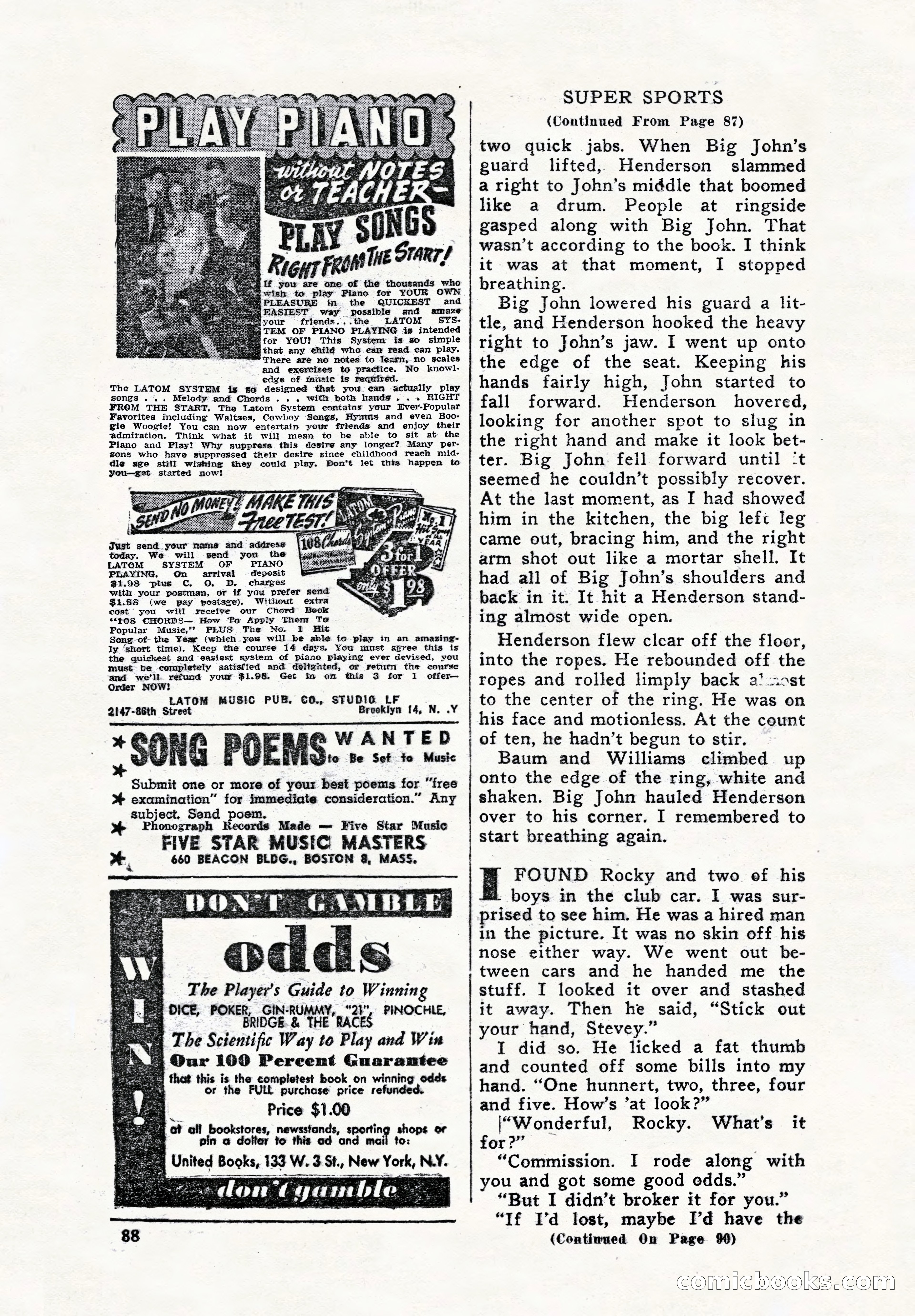 Super Sports, December 1947 — page 88 of 100