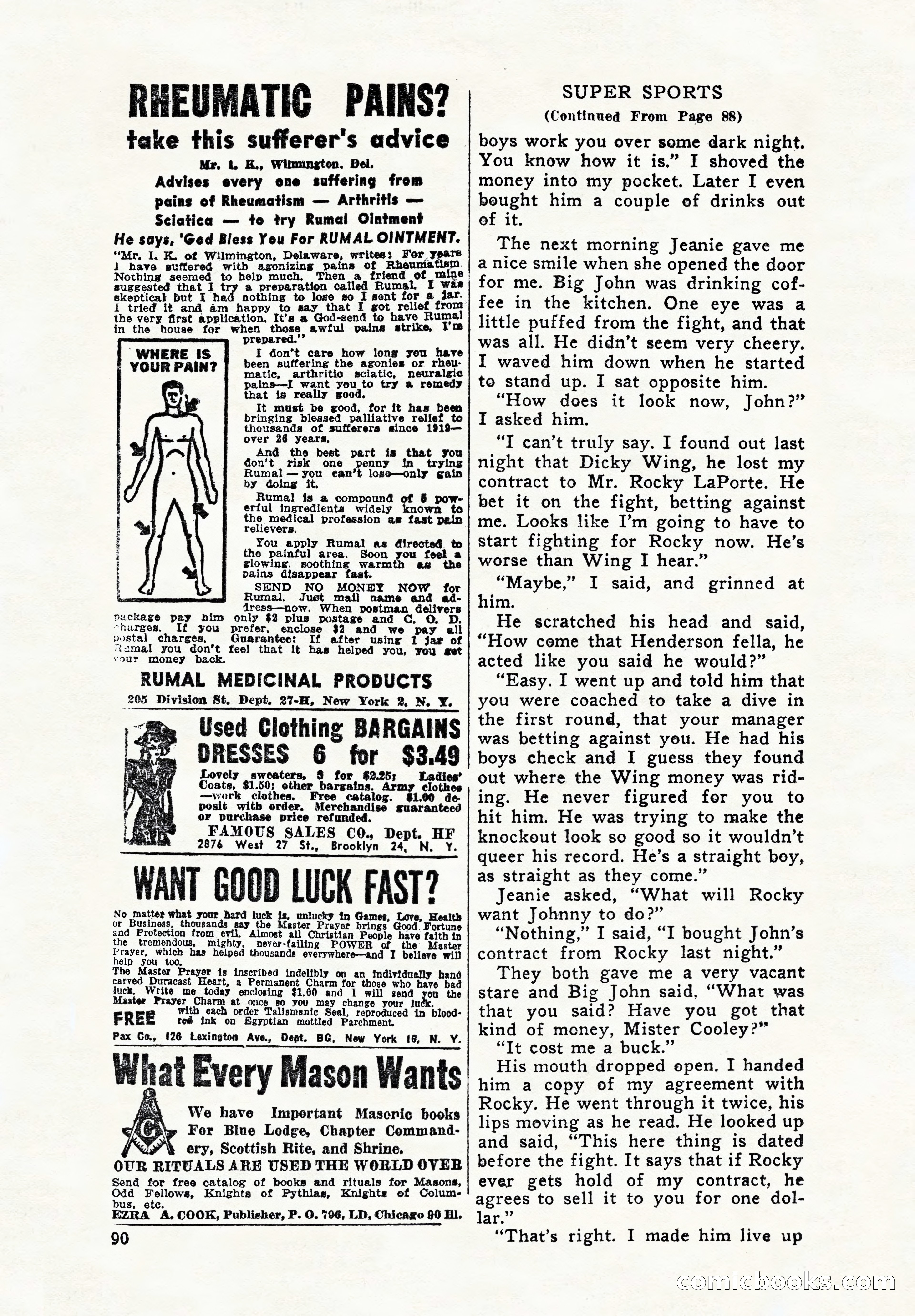 Super Sports, December 1947 — page 90 of 100