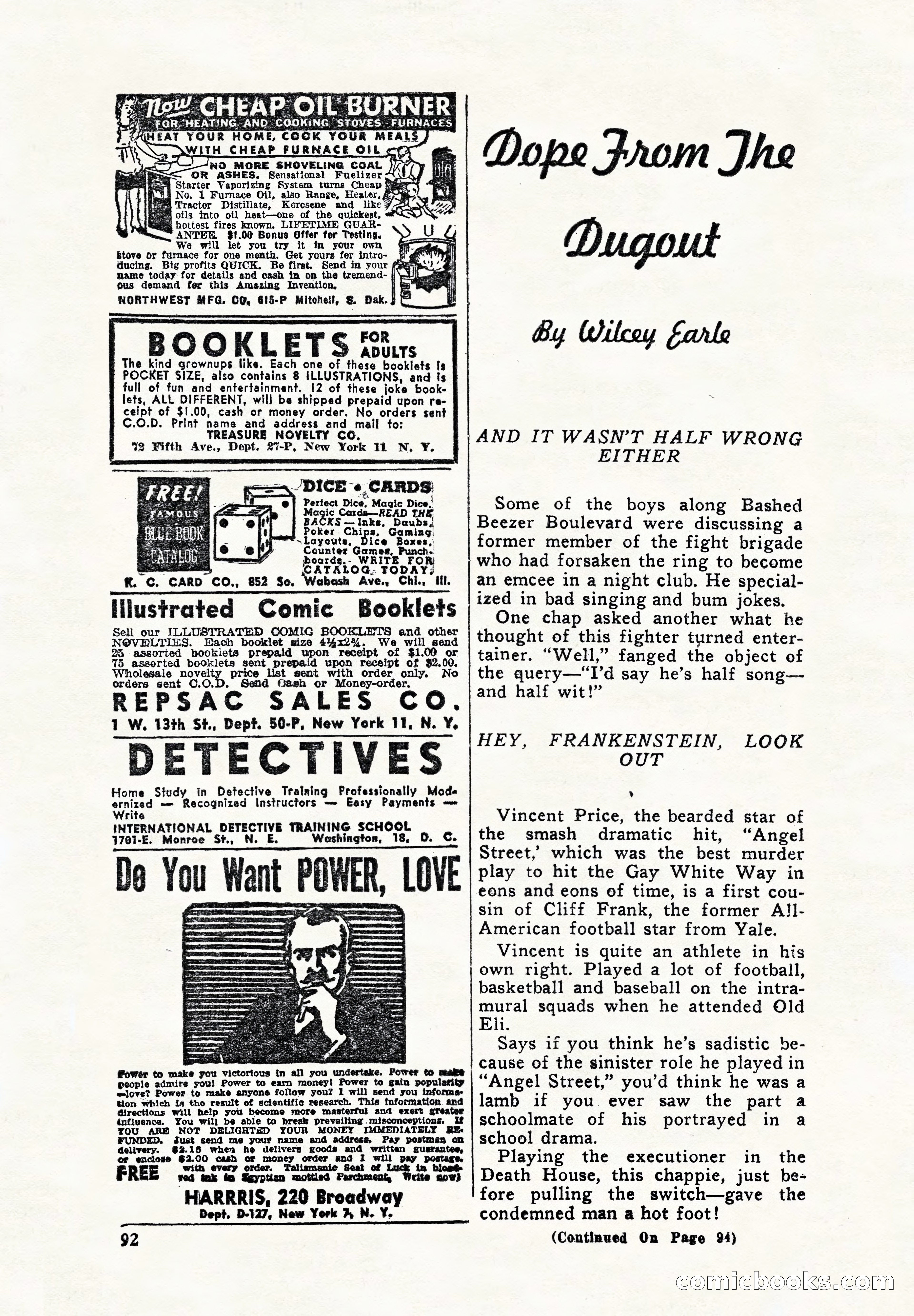 Super Sports, December 1947 — page 92 of 100