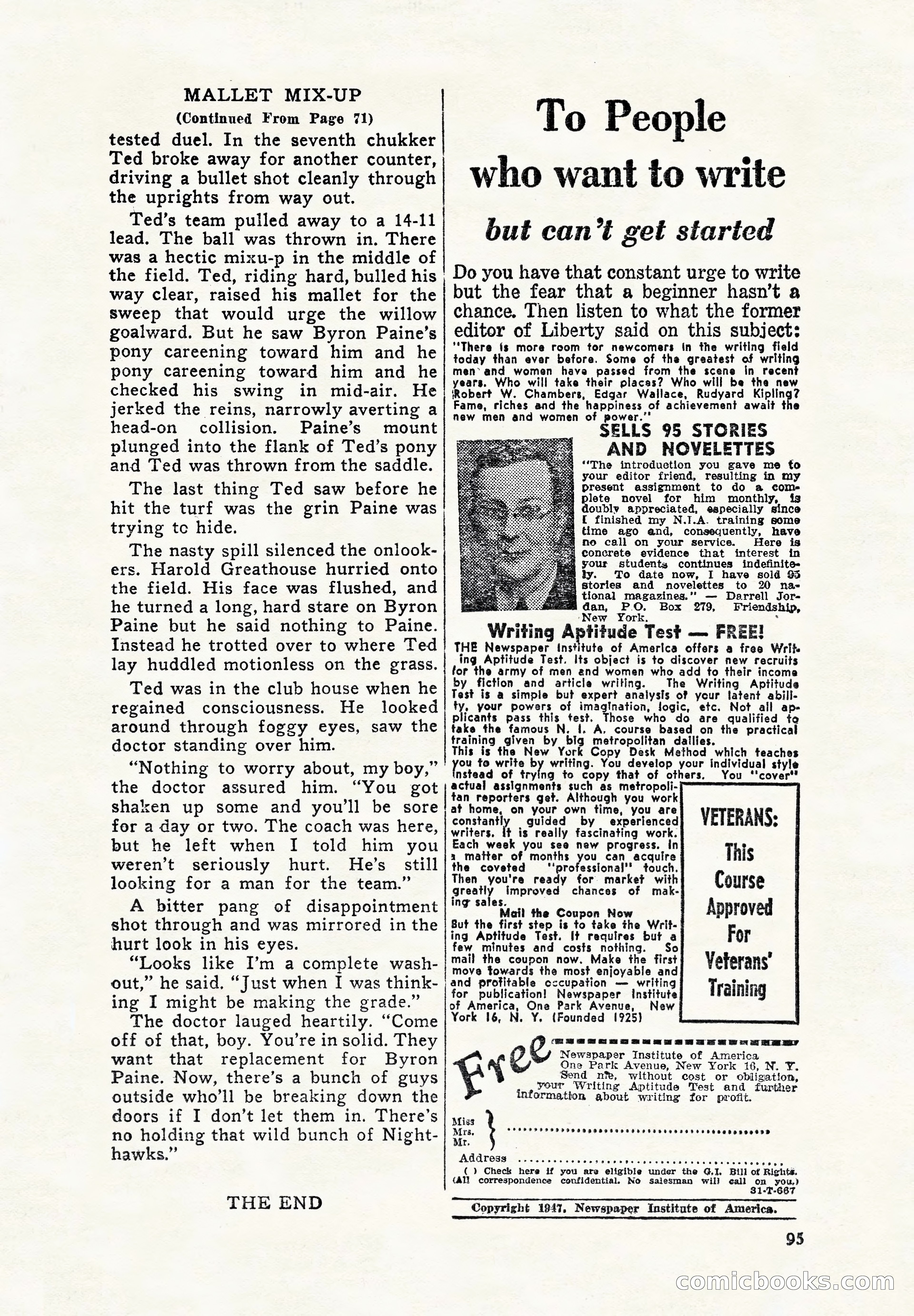 Super Sports, December 1947 — page 95 of 100