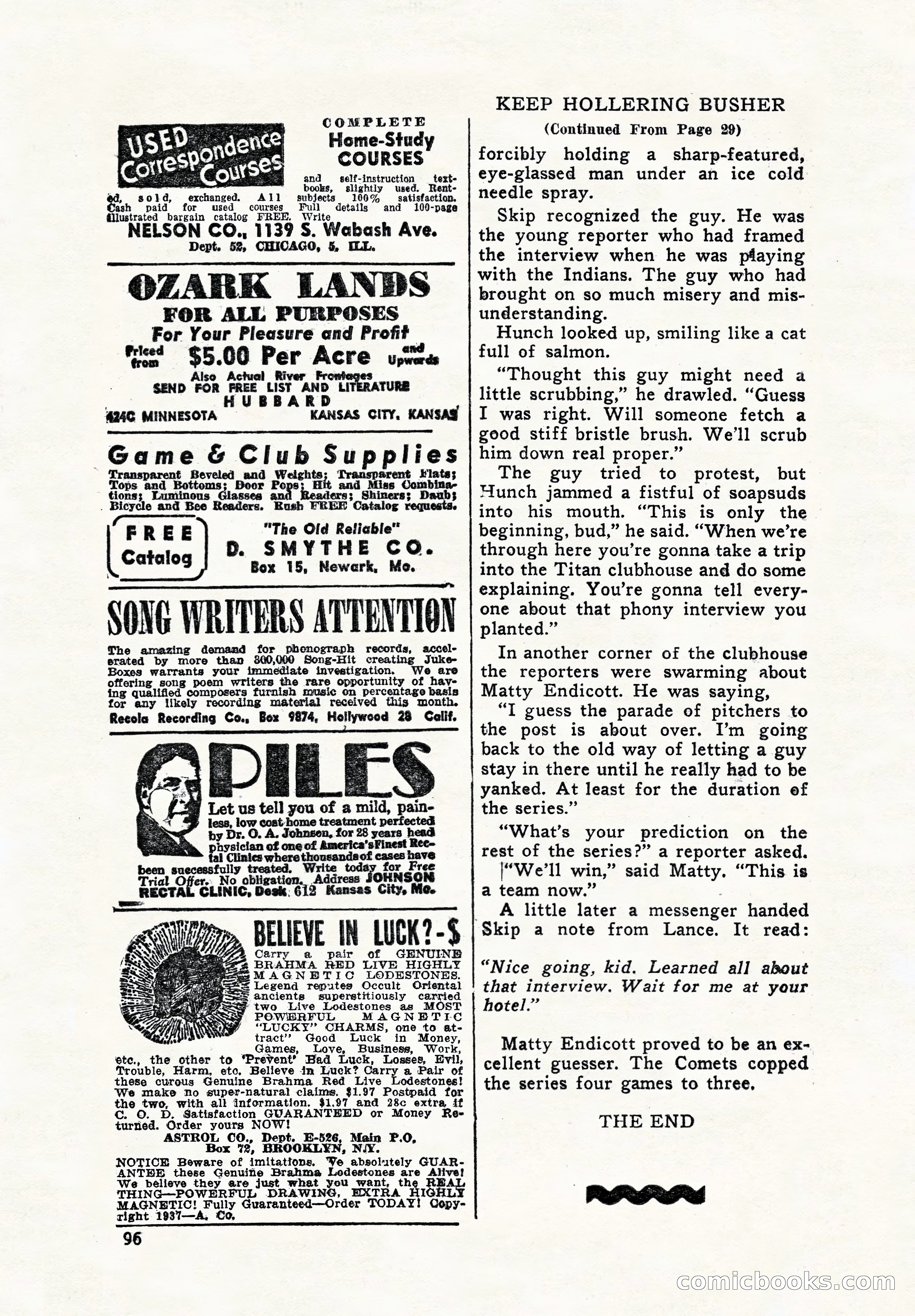 Super Sports, December 1947 — page 96 of 100