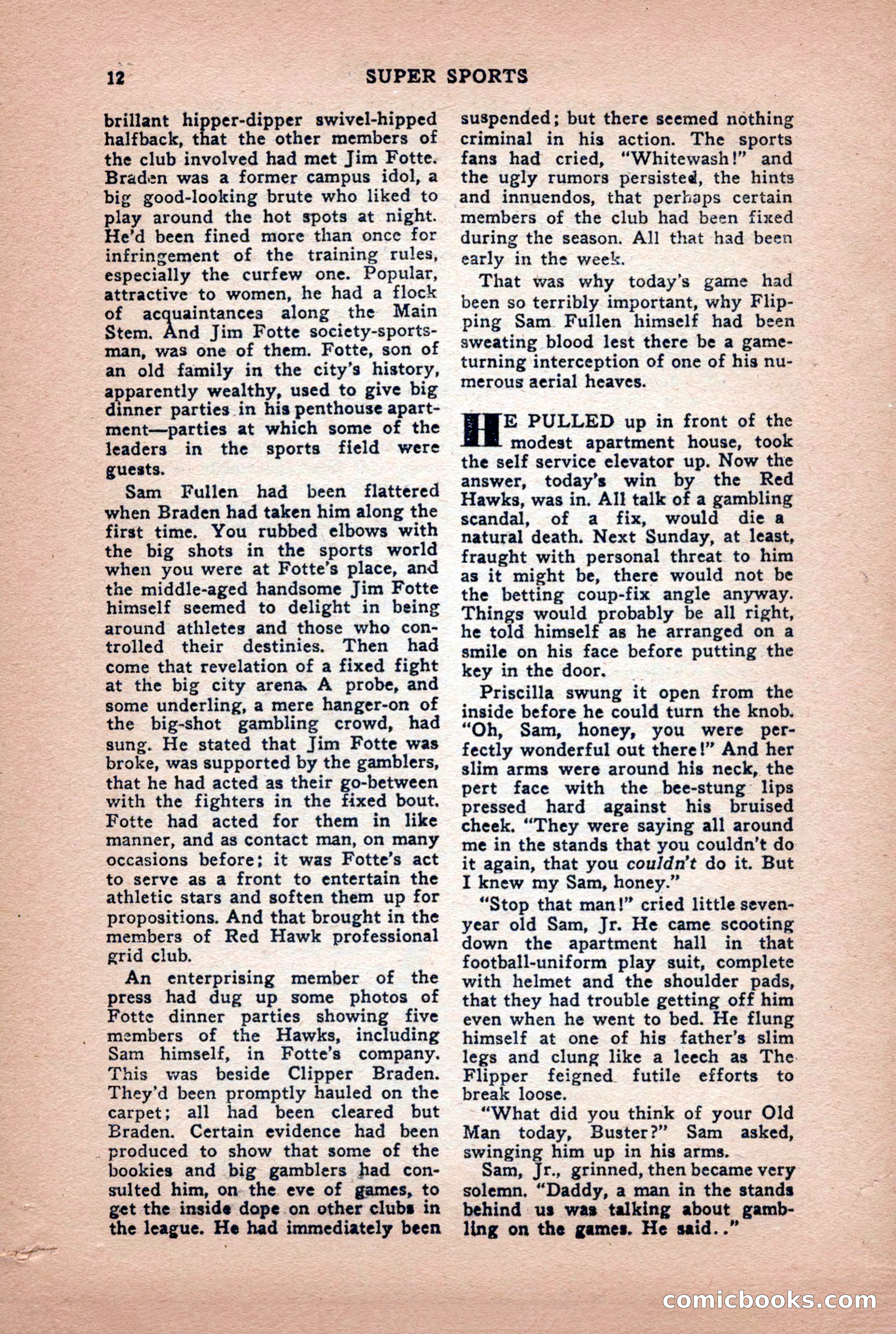 Super Sports, January 1950 — page 12 of 100