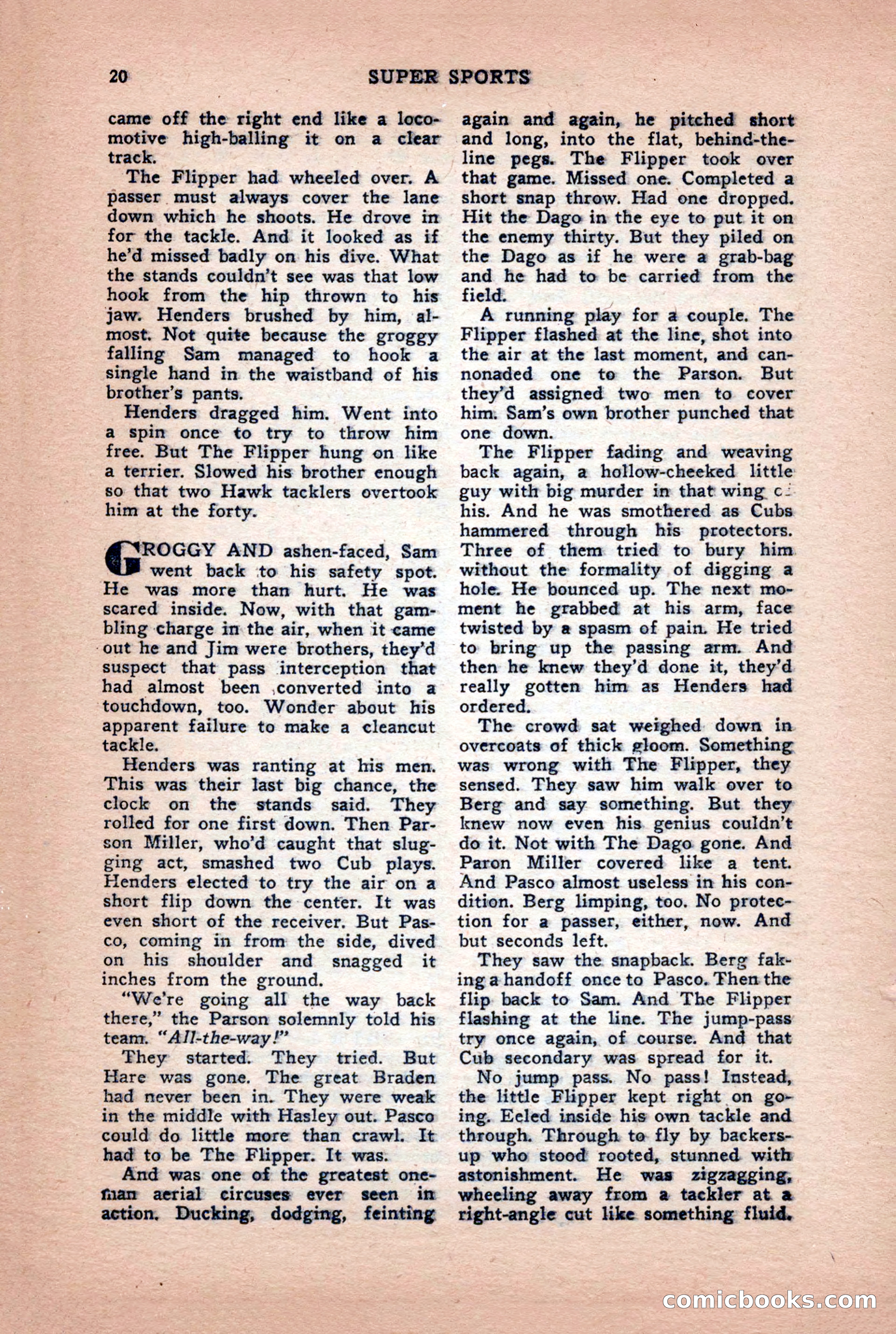 Super Sports, January 1950 — page 20 of 100