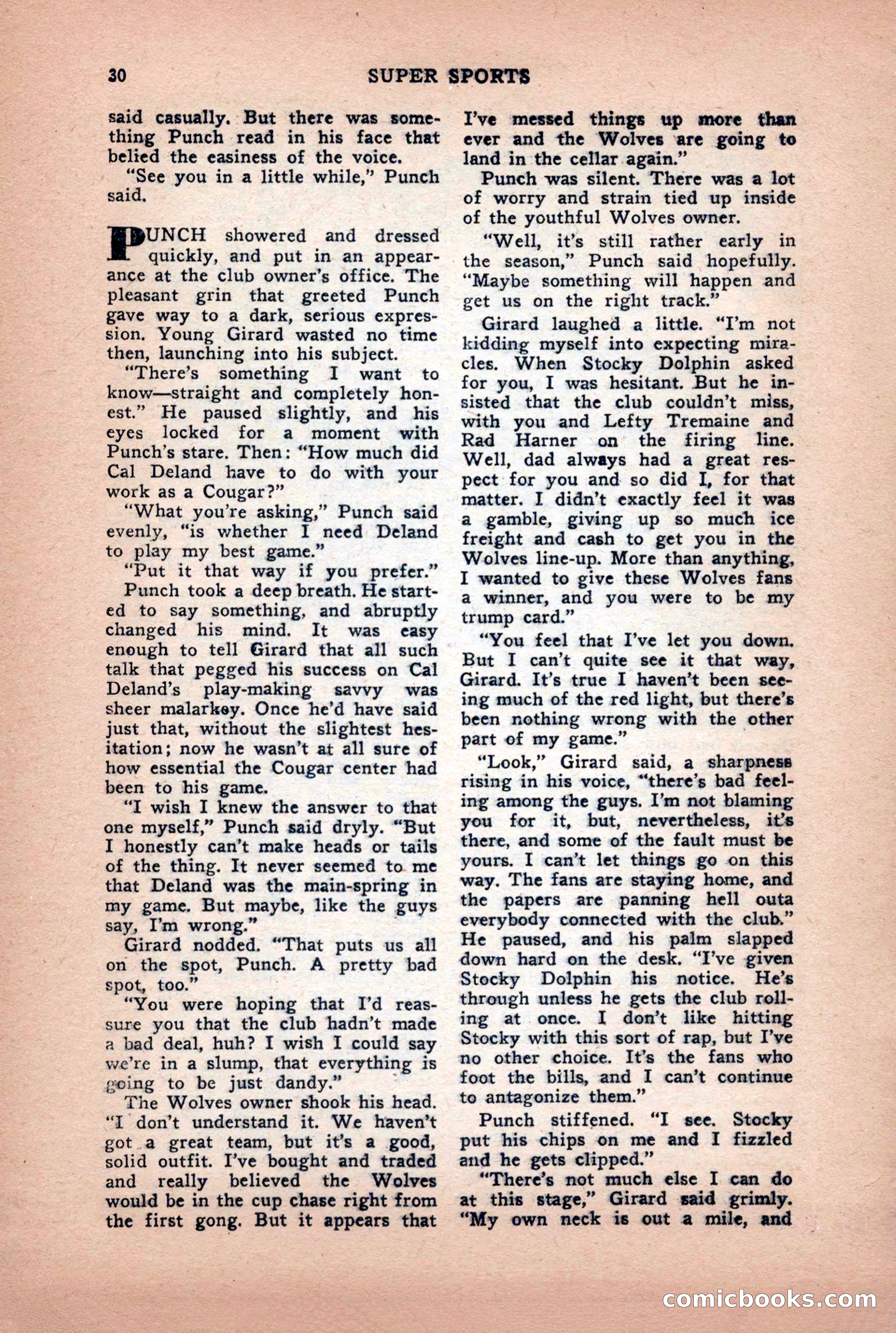 Super Sports, January 1950 — page 30 of 100