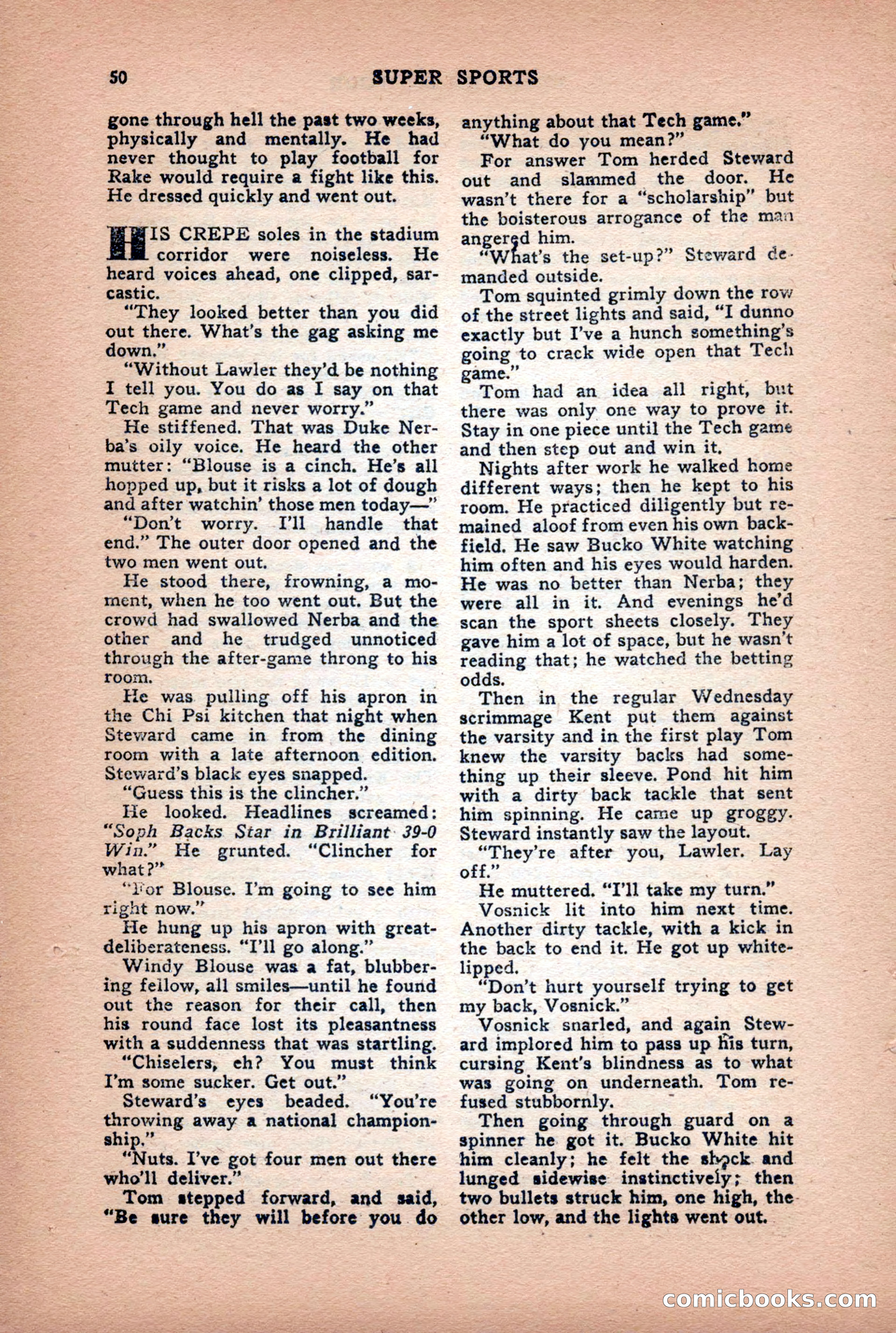 Super Sports, January 1950 — page 50 of 100