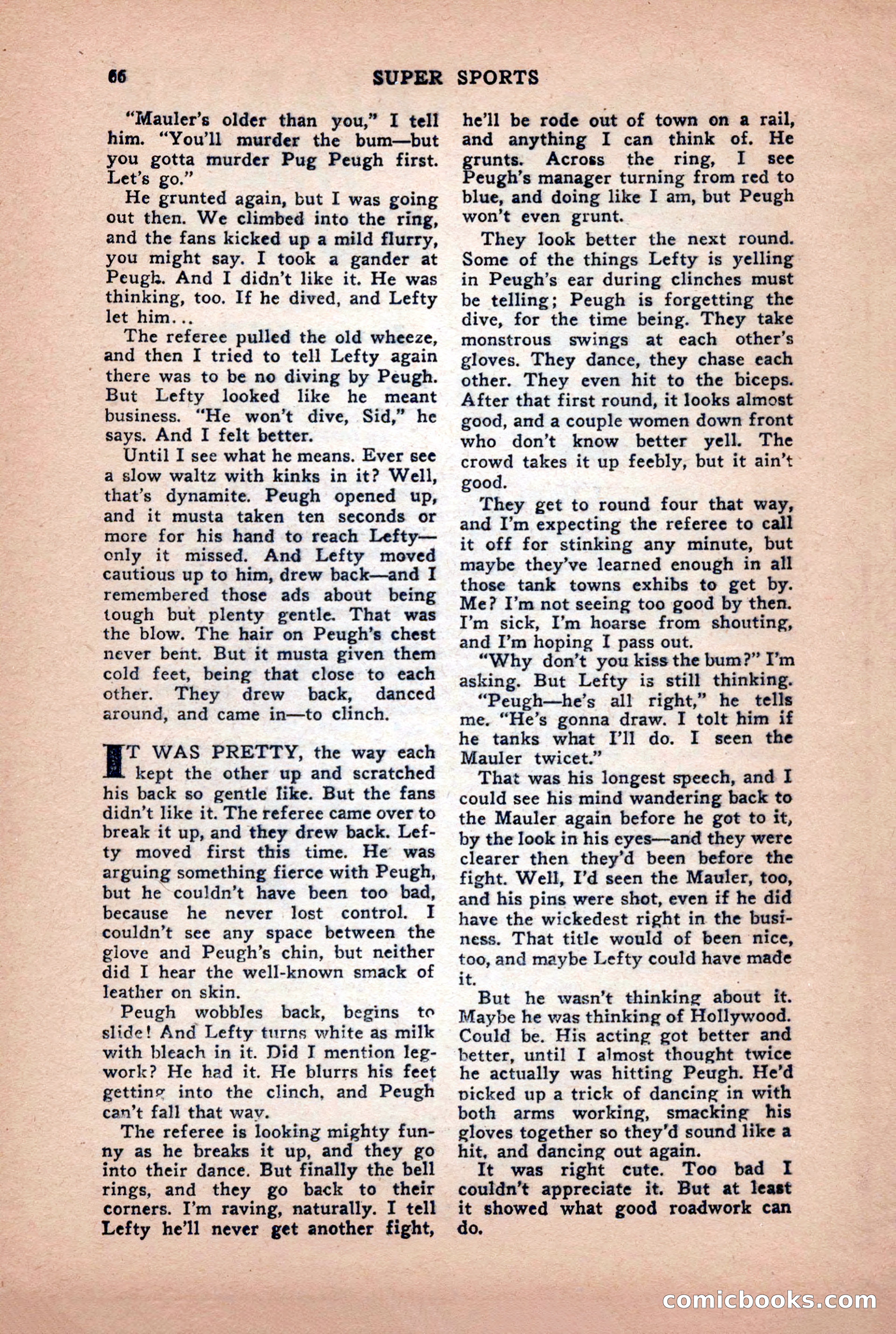 Super Sports, January 1950 — page 66 of 100
