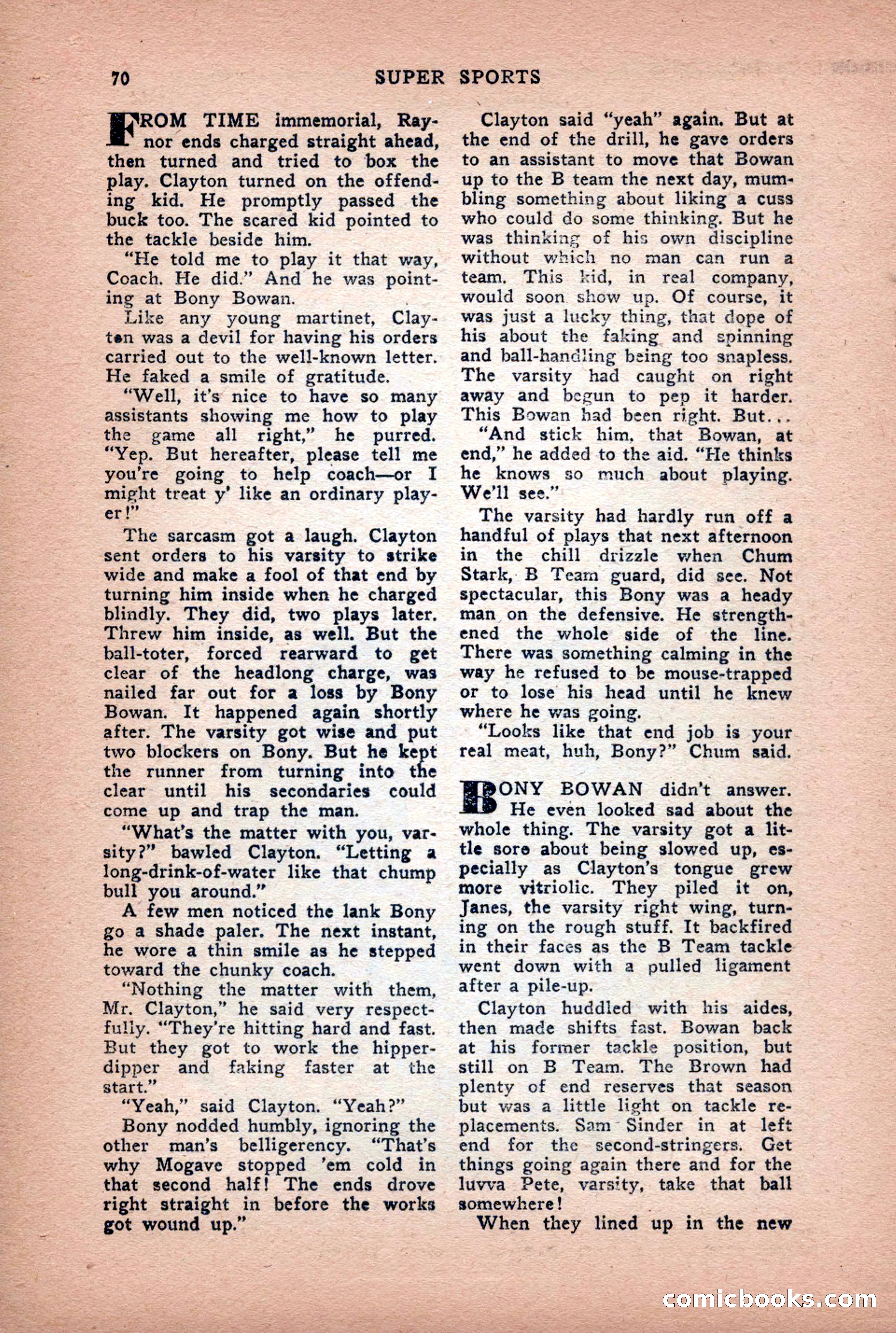 Super Sports, January 1950 — page 70 of 100