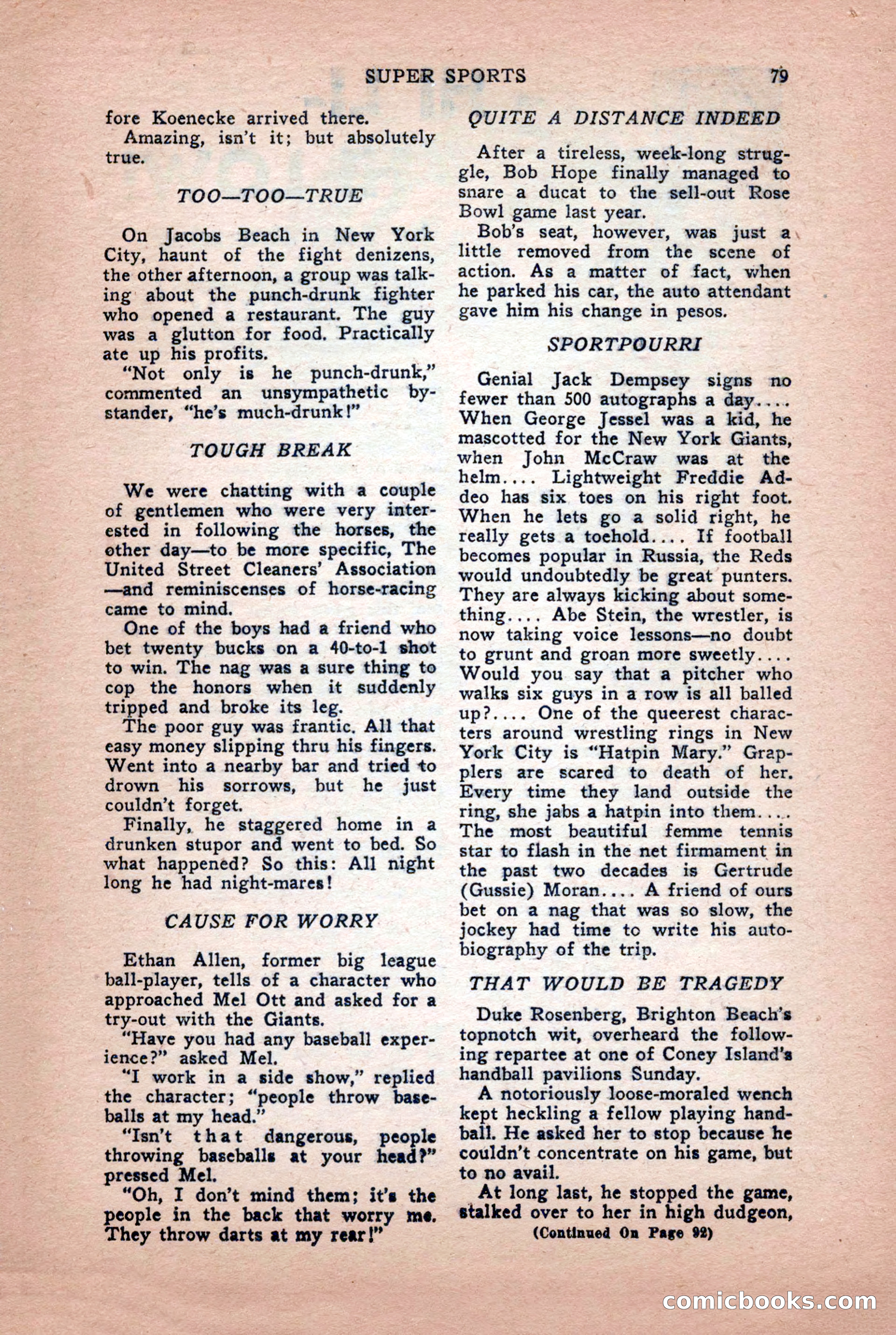 Super Sports, January 1950 — page 79 of 100