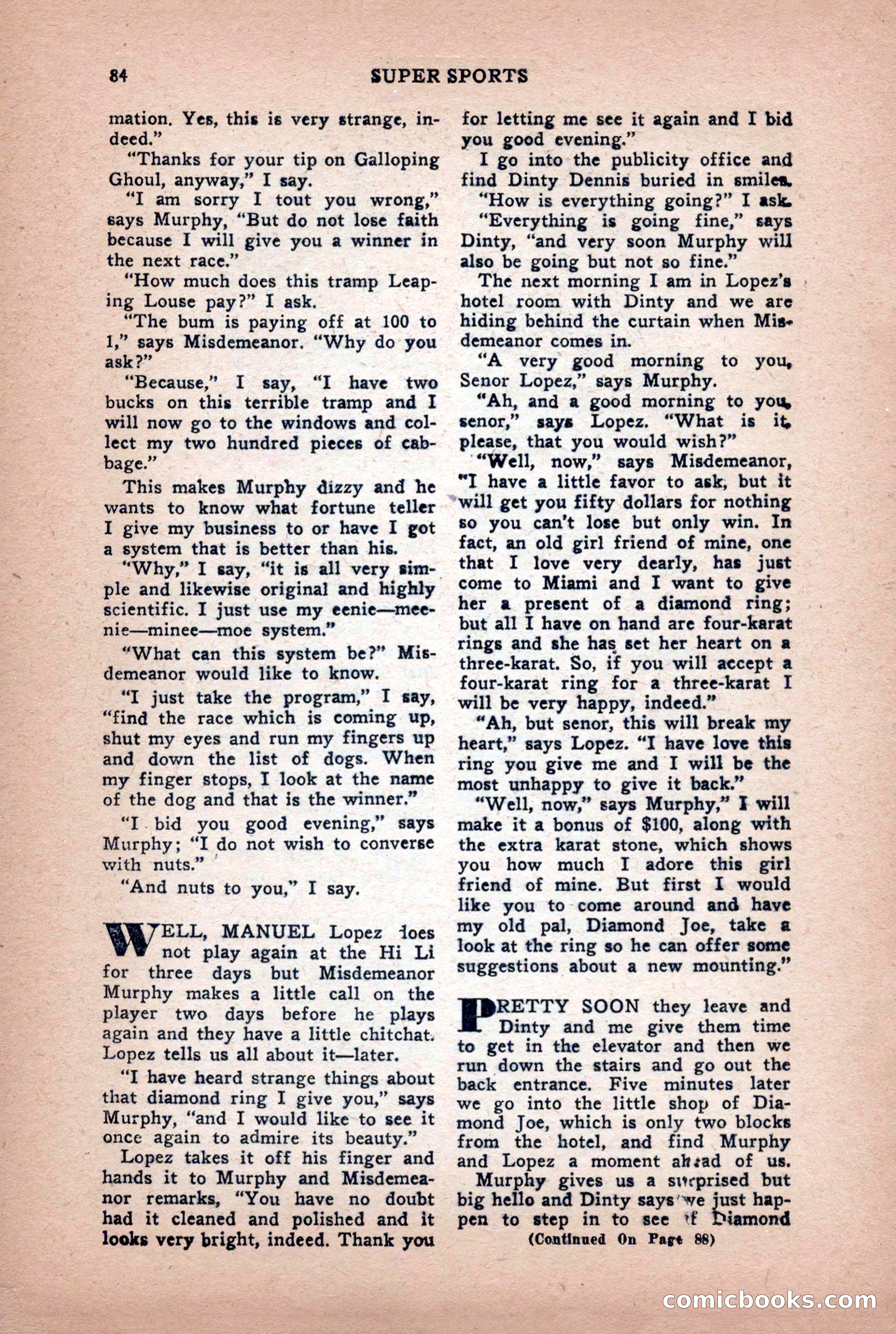 Super Sports, January 1950 — page 84 of 100