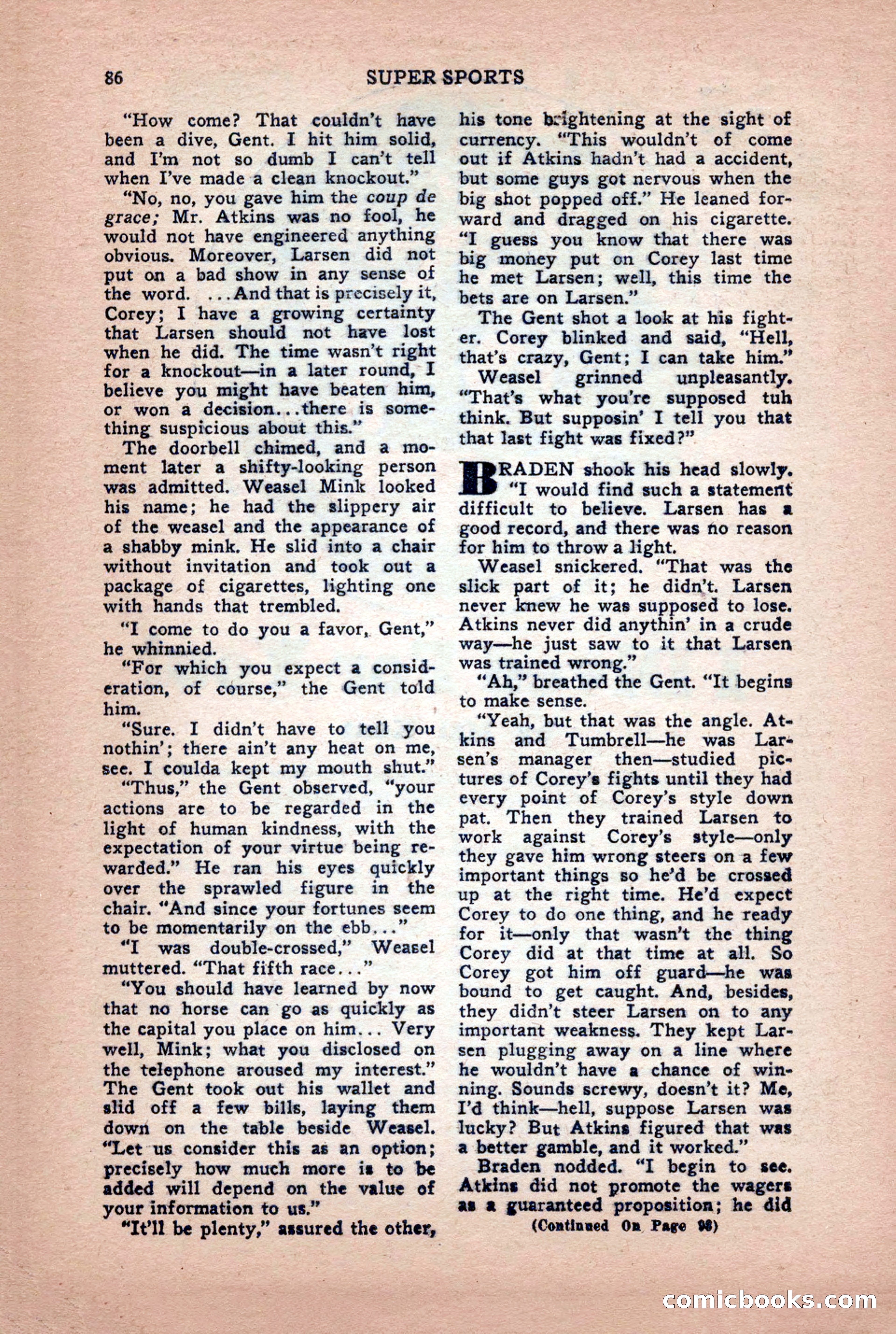 Super Sports, January 1950 — page 86 of 100