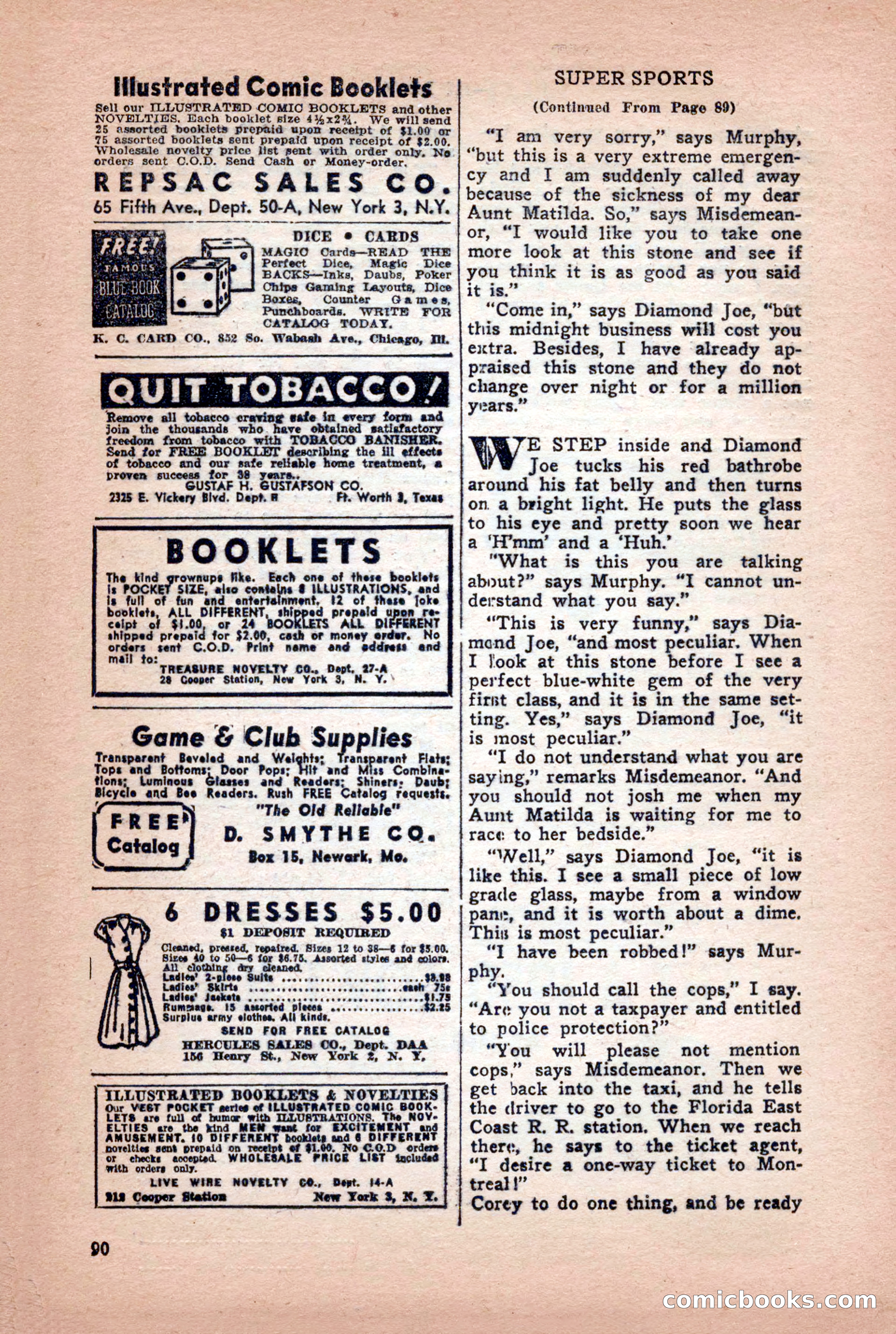 Super Sports, January 1950 — page 90 of 100