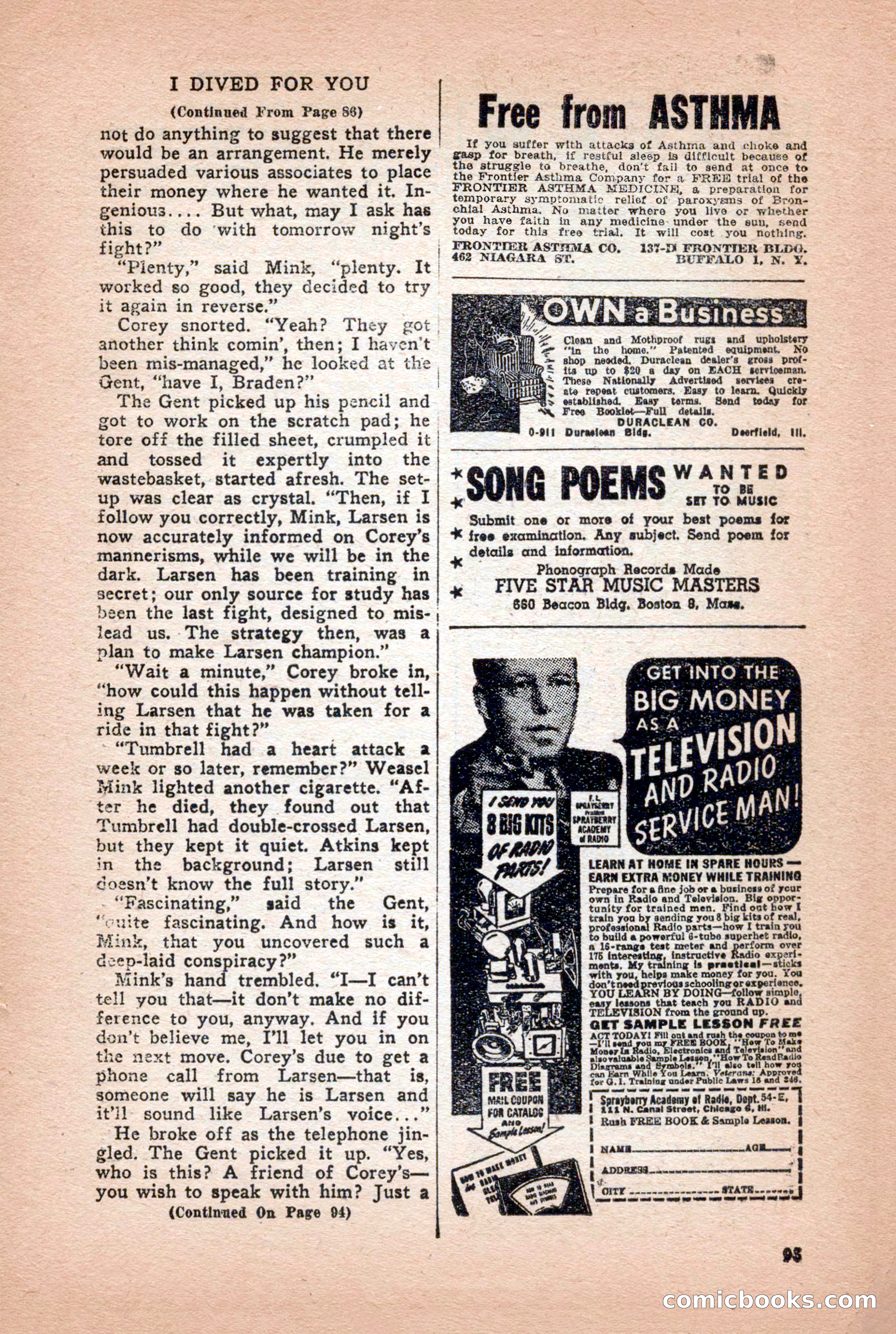 Super Sports, January 1950 — page 93 of 100