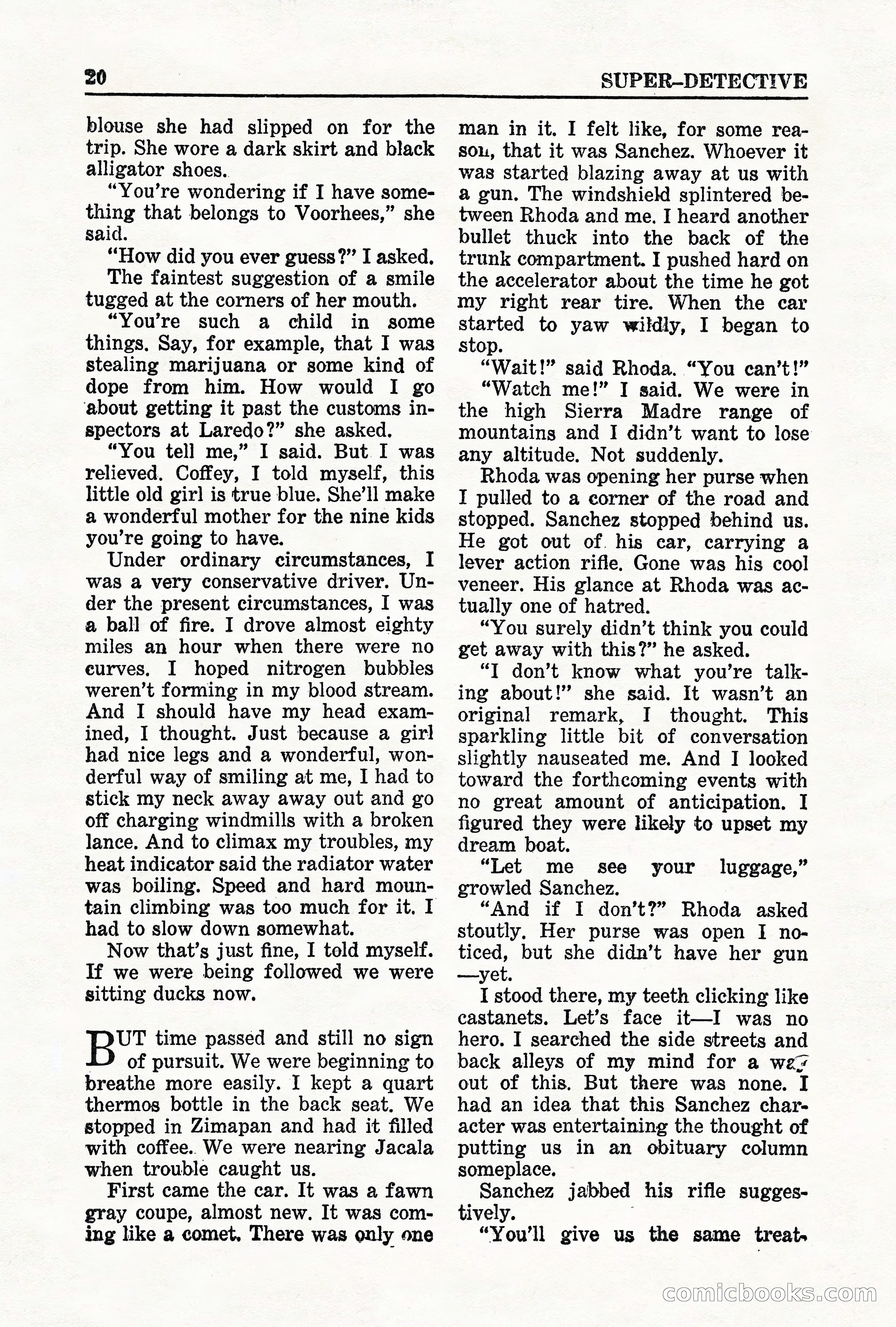 Super-Detective, May 1950 — page 20 of 132