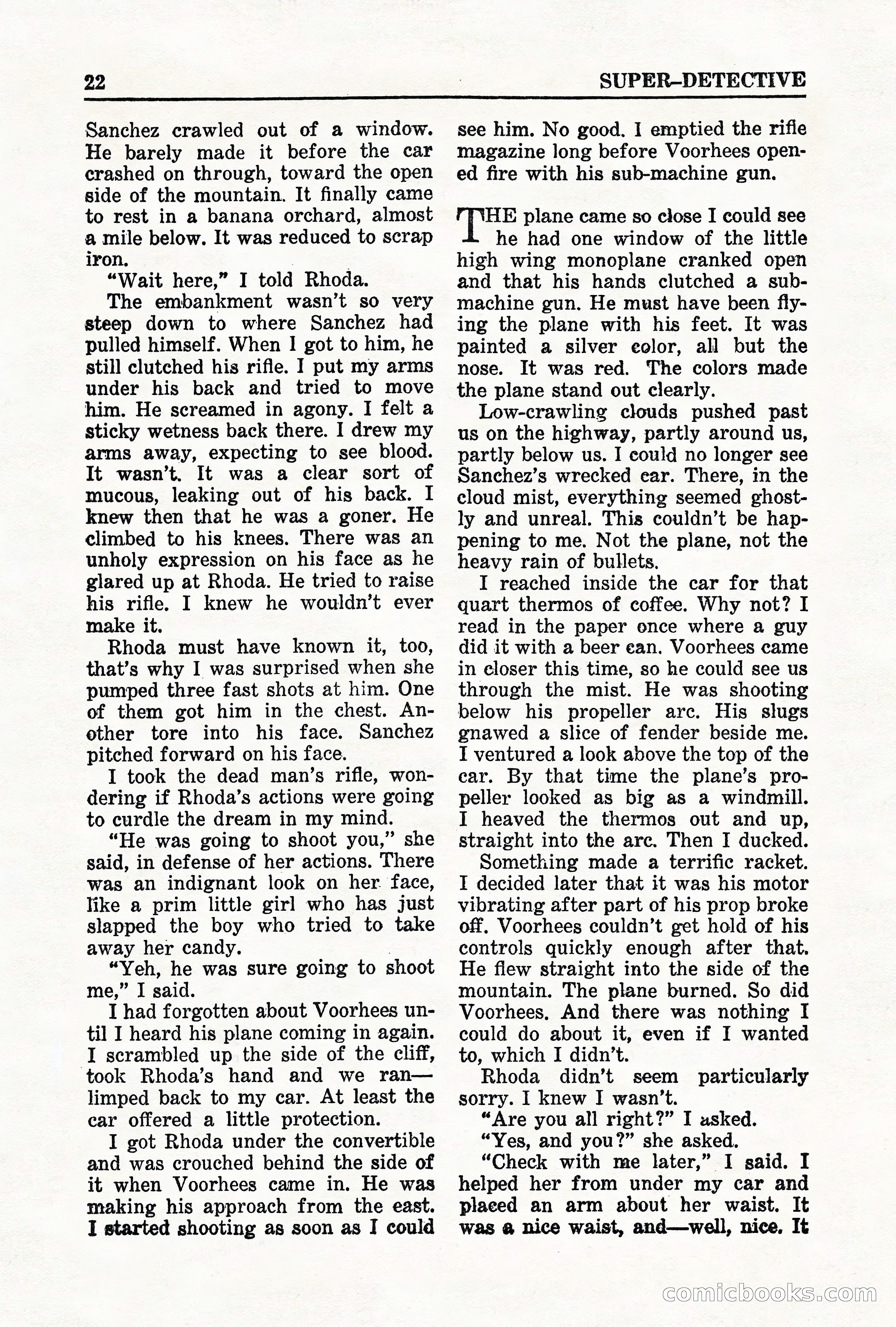 Super-Detective, May 1950 — page 22 of 132
