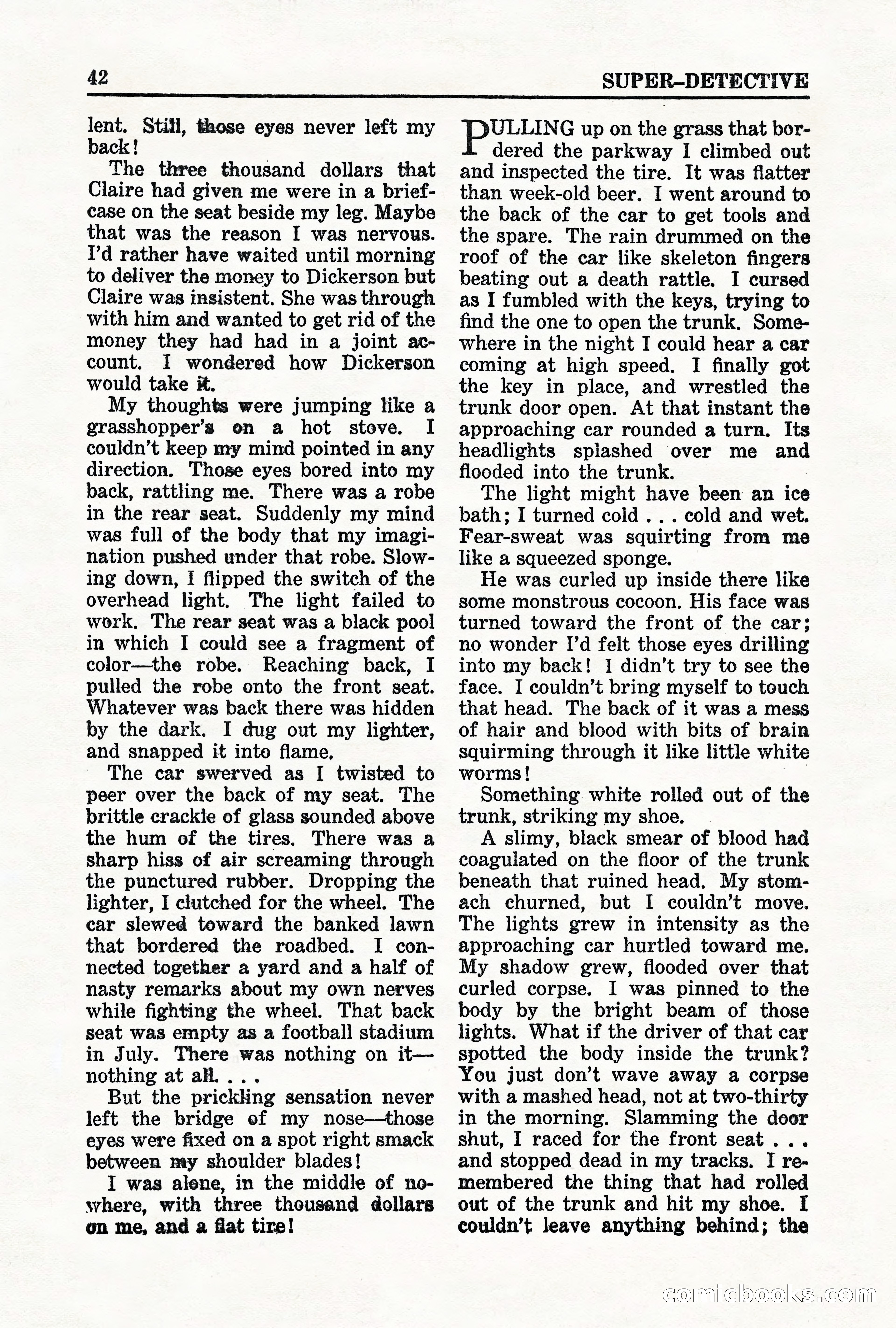 Super-Detective, May 1950 — page 42 of 132