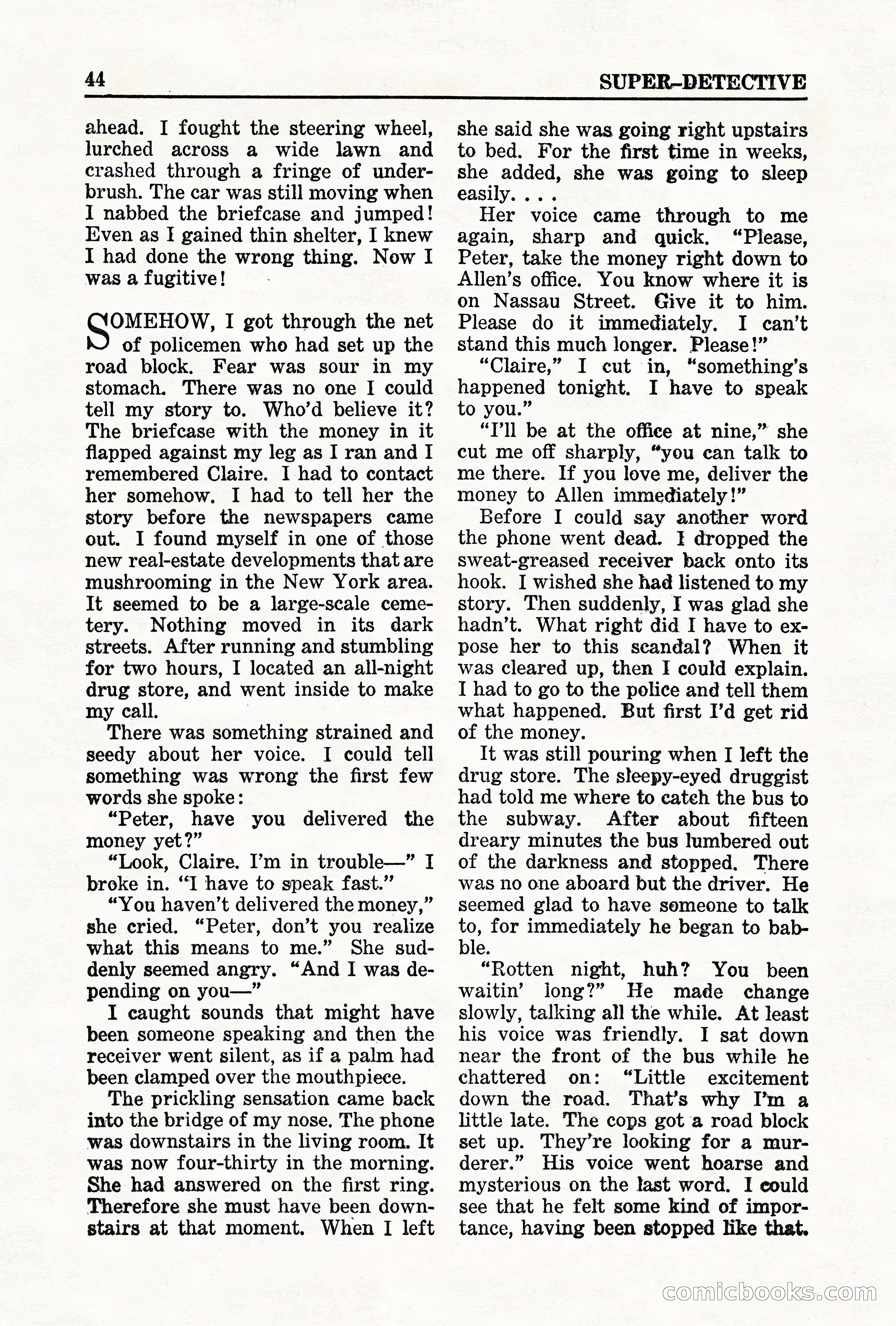 Super-Detective, May 1950 — page 44 of 132
