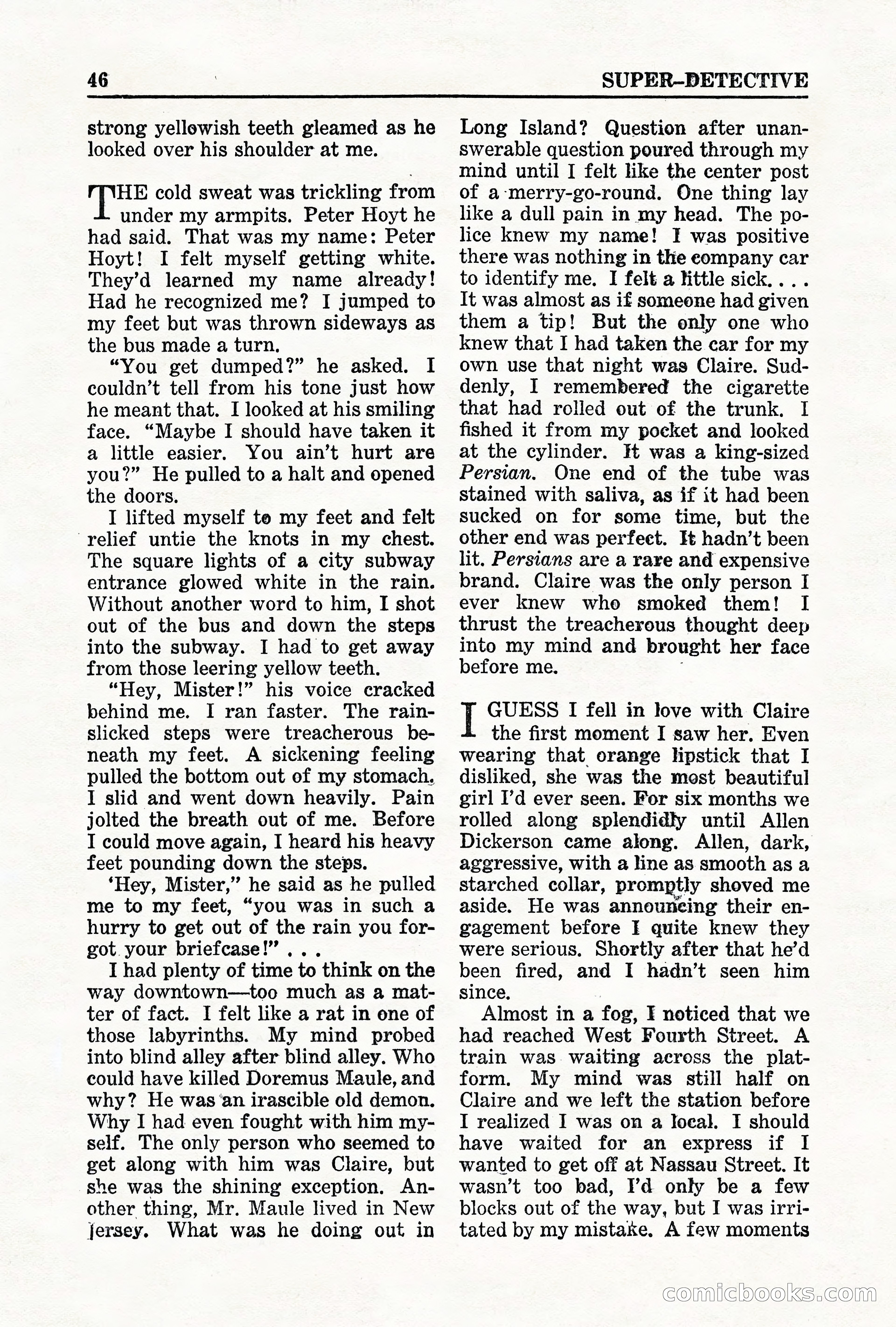 Super-Detective, May 1950 — page 46 of 132