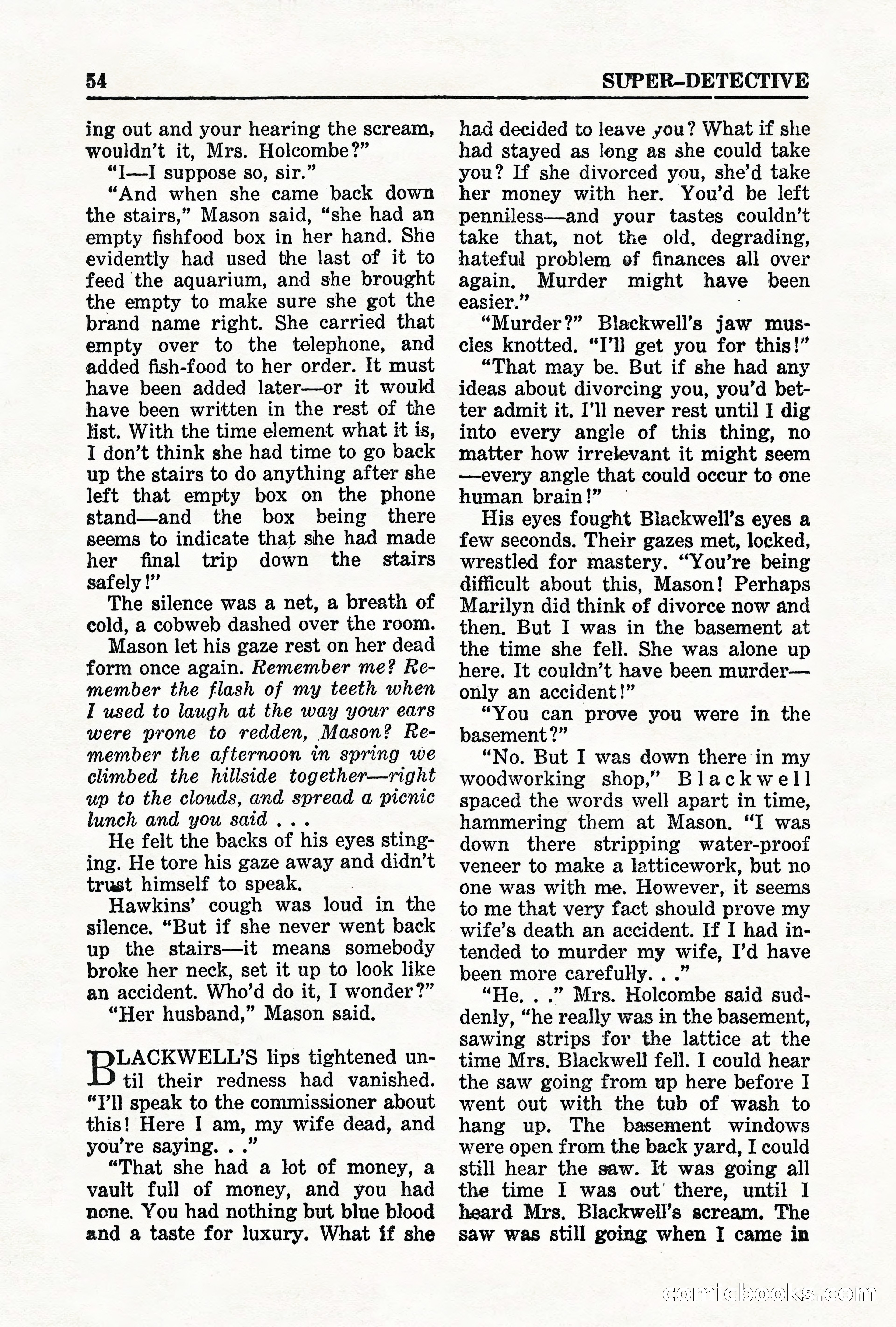 Super-Detective, May 1950 — page 54 of 132