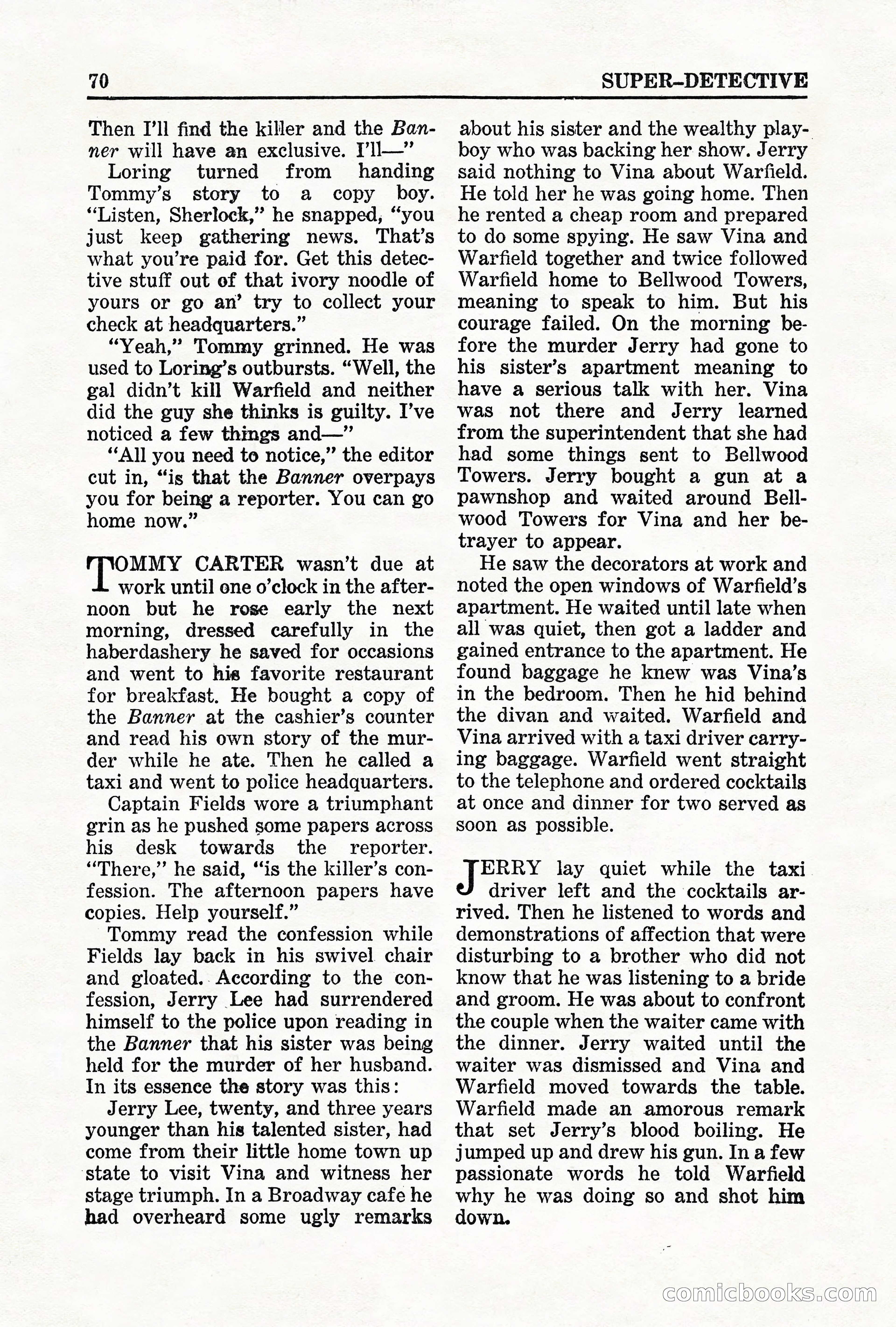 Super-Detective, May 1950 — page 70 of 132