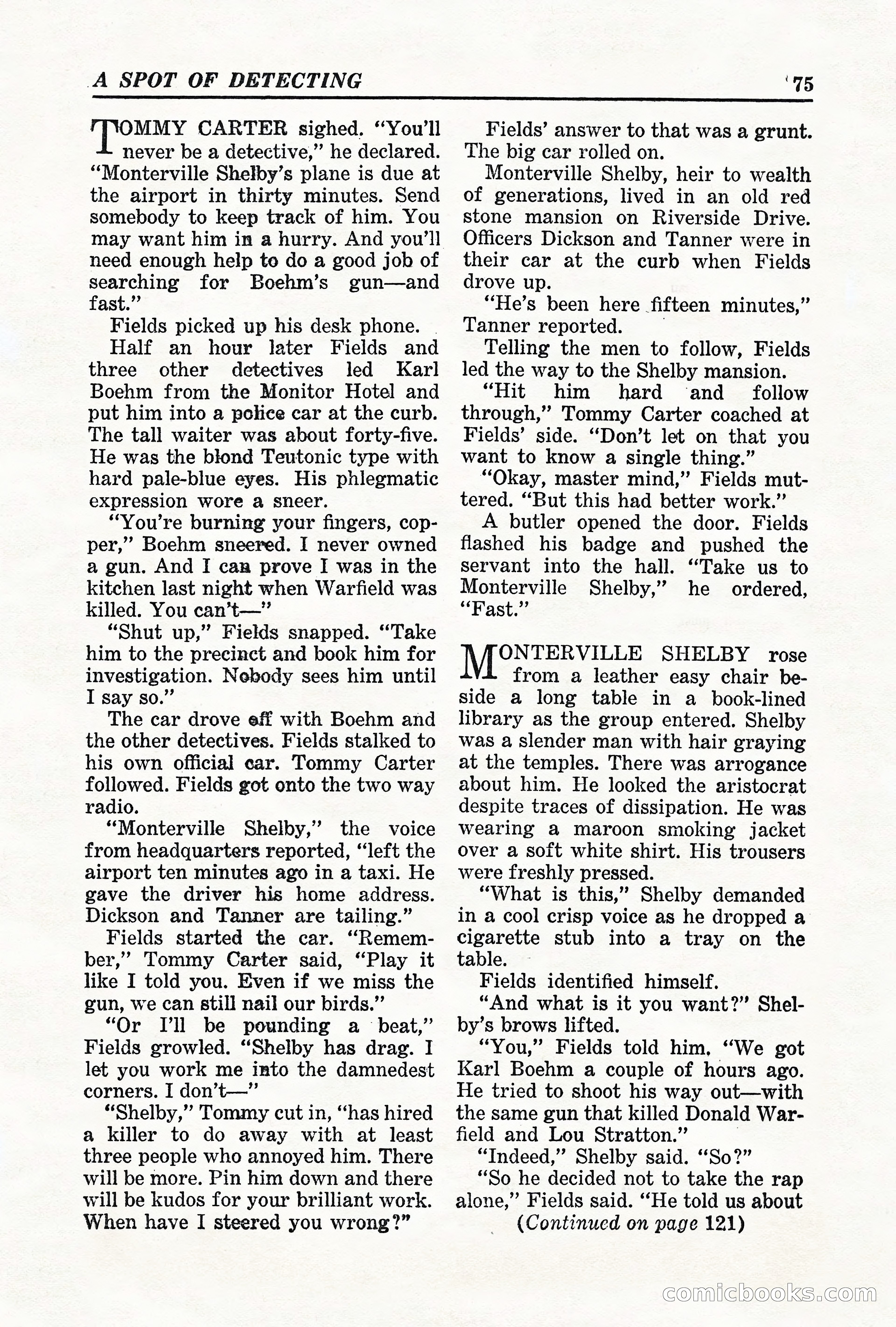 Super-Detective, May 1950 — page 75 of 132