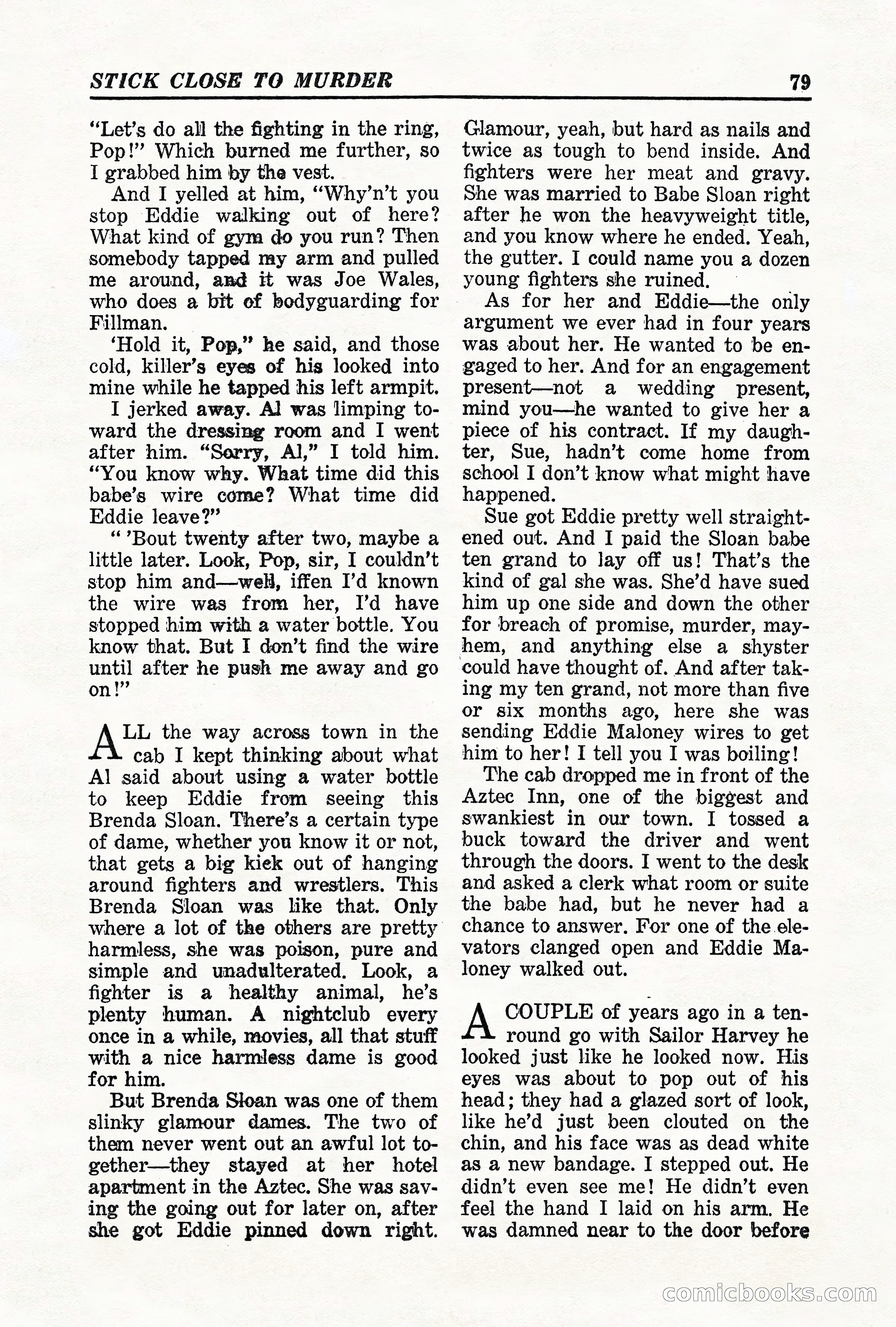 Super-Detective, May 1950 — page 79 of 132
