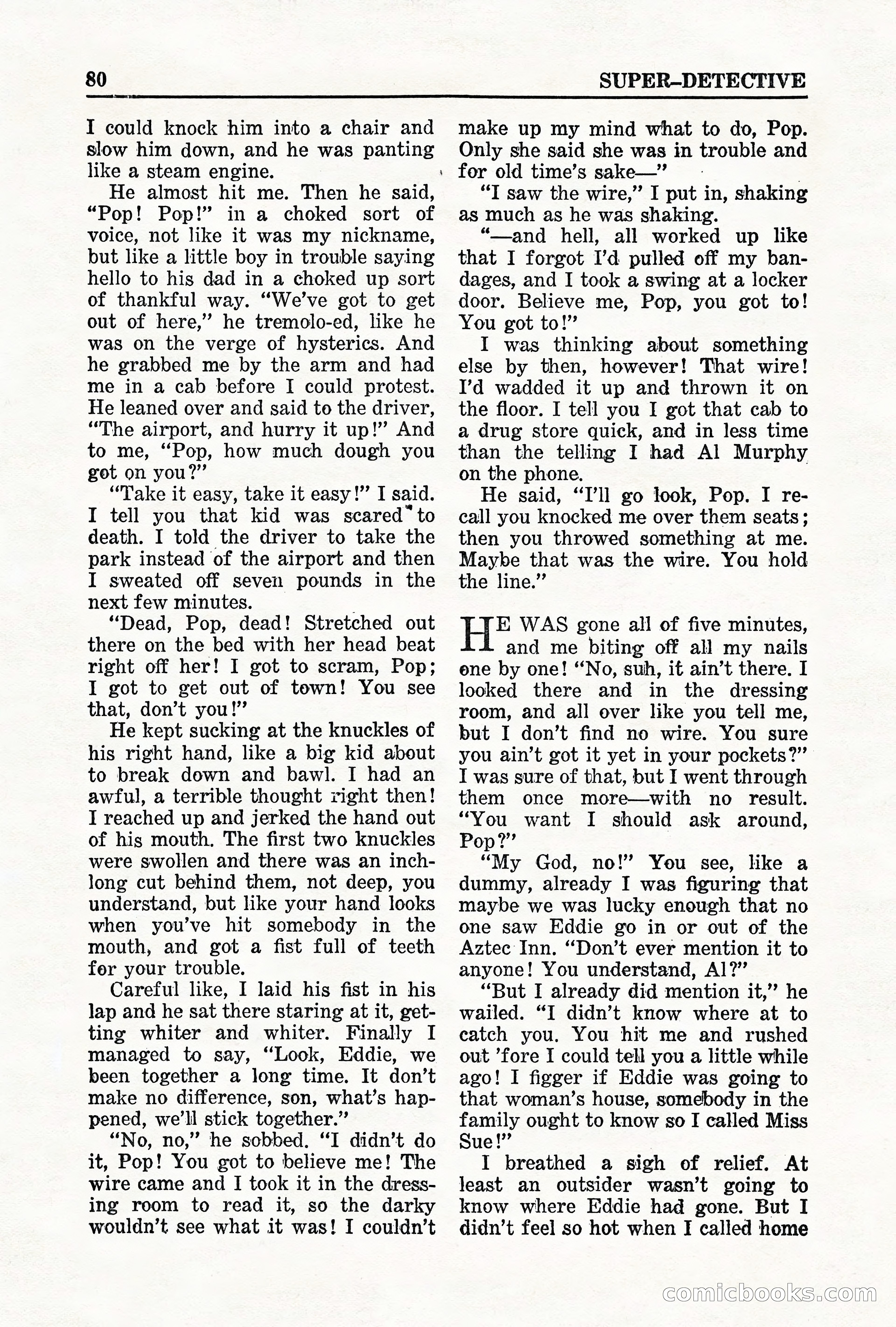 Super-Detective, May 1950 — page 80 of 132