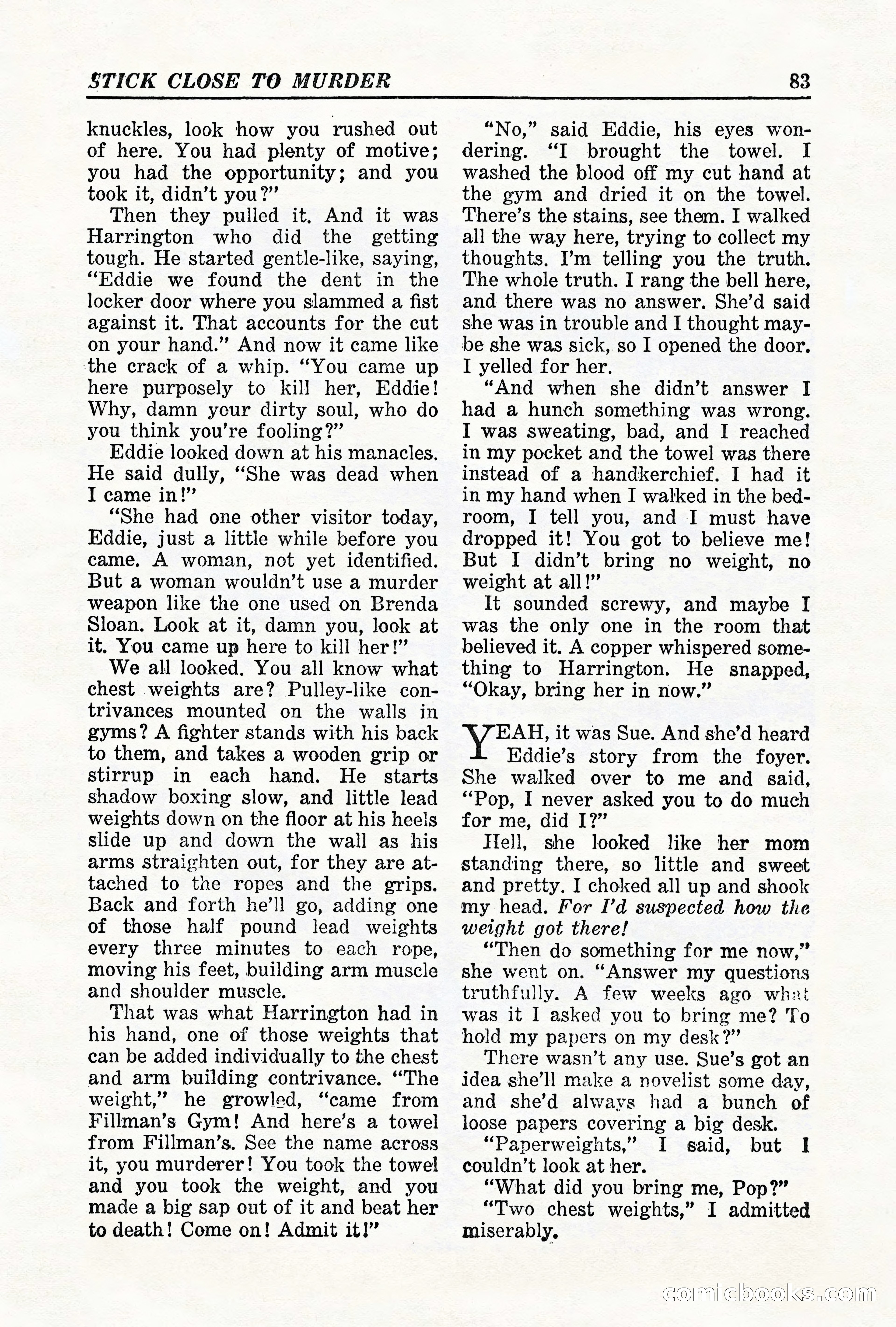 Super-Detective, May 1950 — page 83 of 132