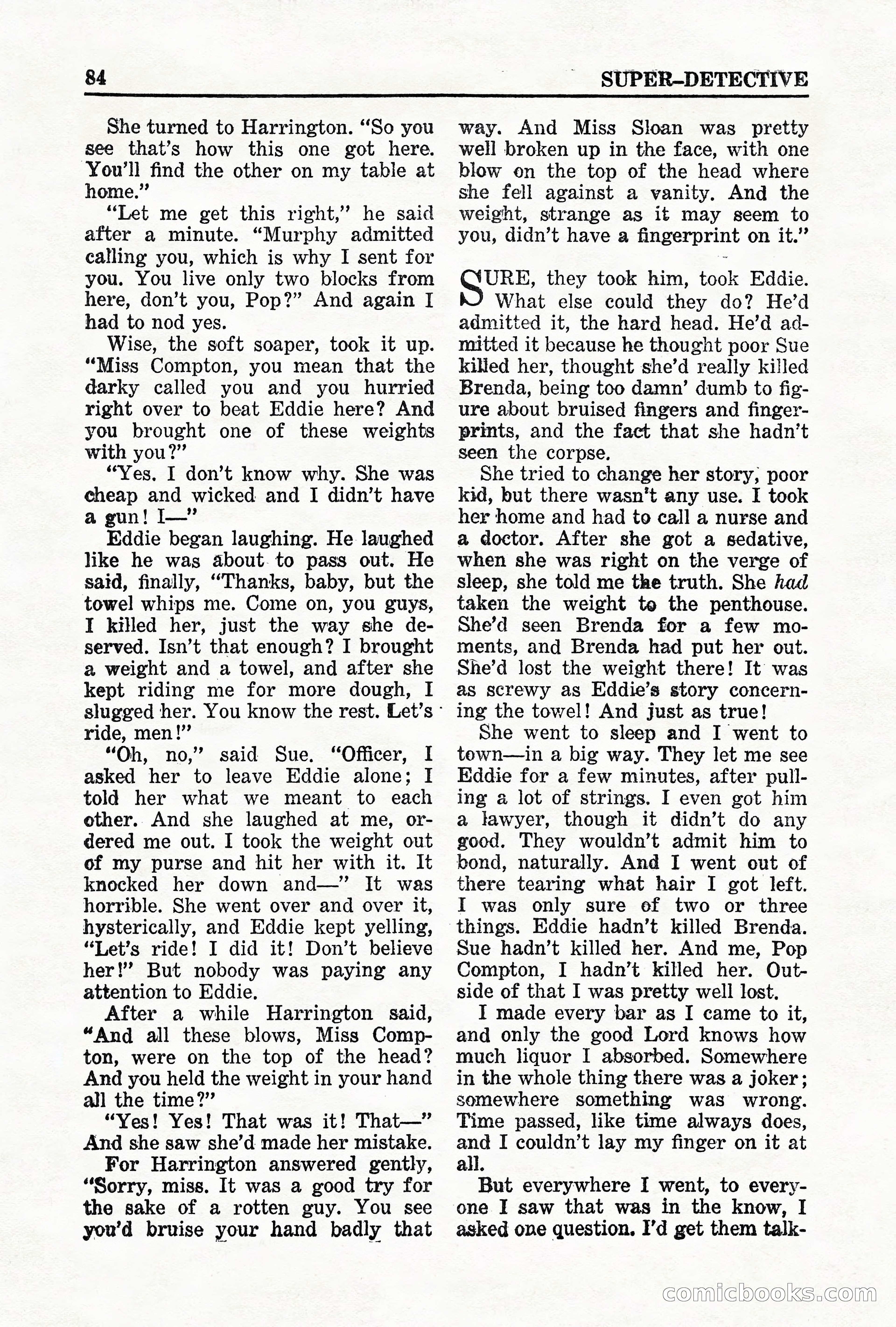 Super-Detective, May 1950 — page 84 of 132