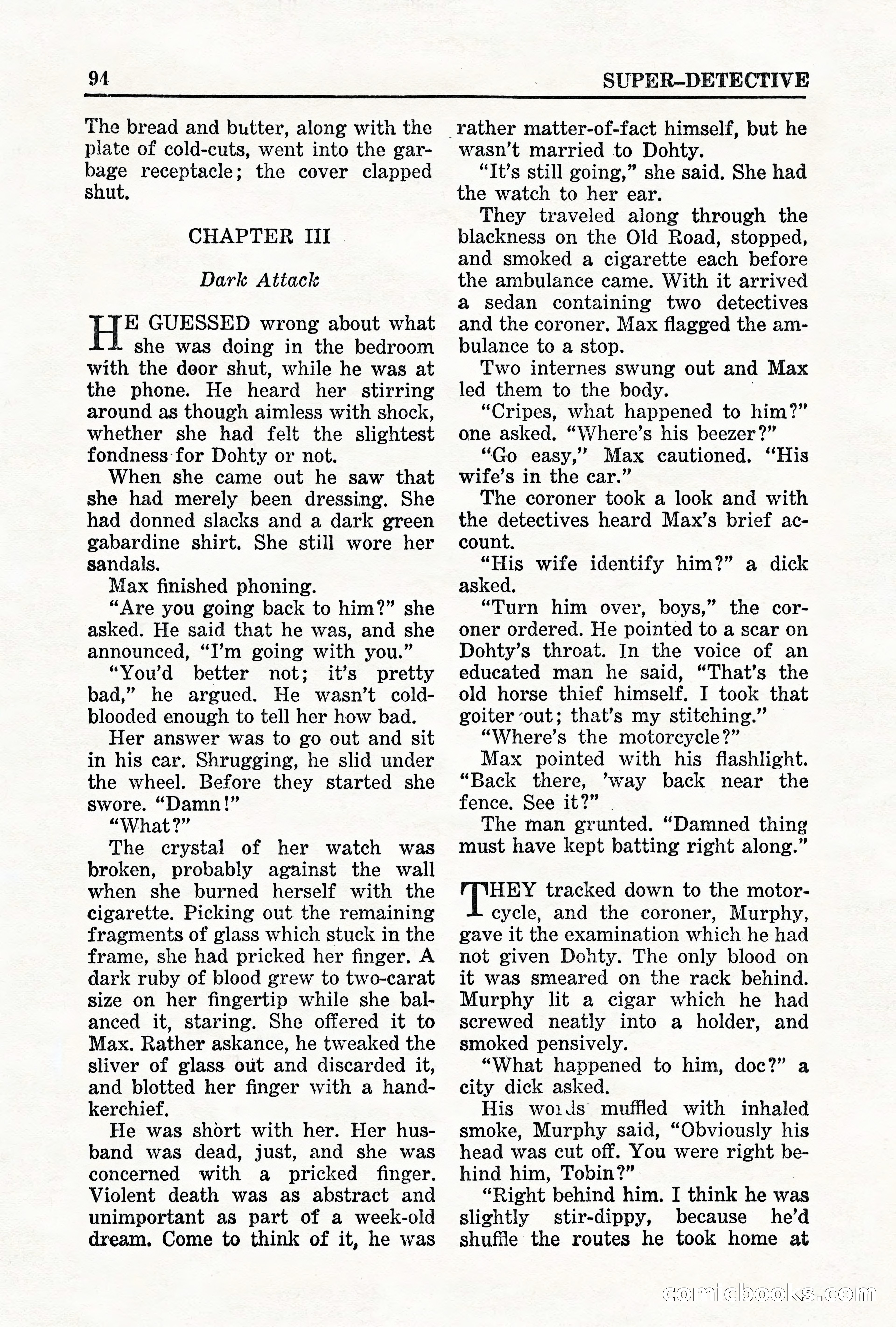 Super-Detective, May 1950 — page 94 of 132