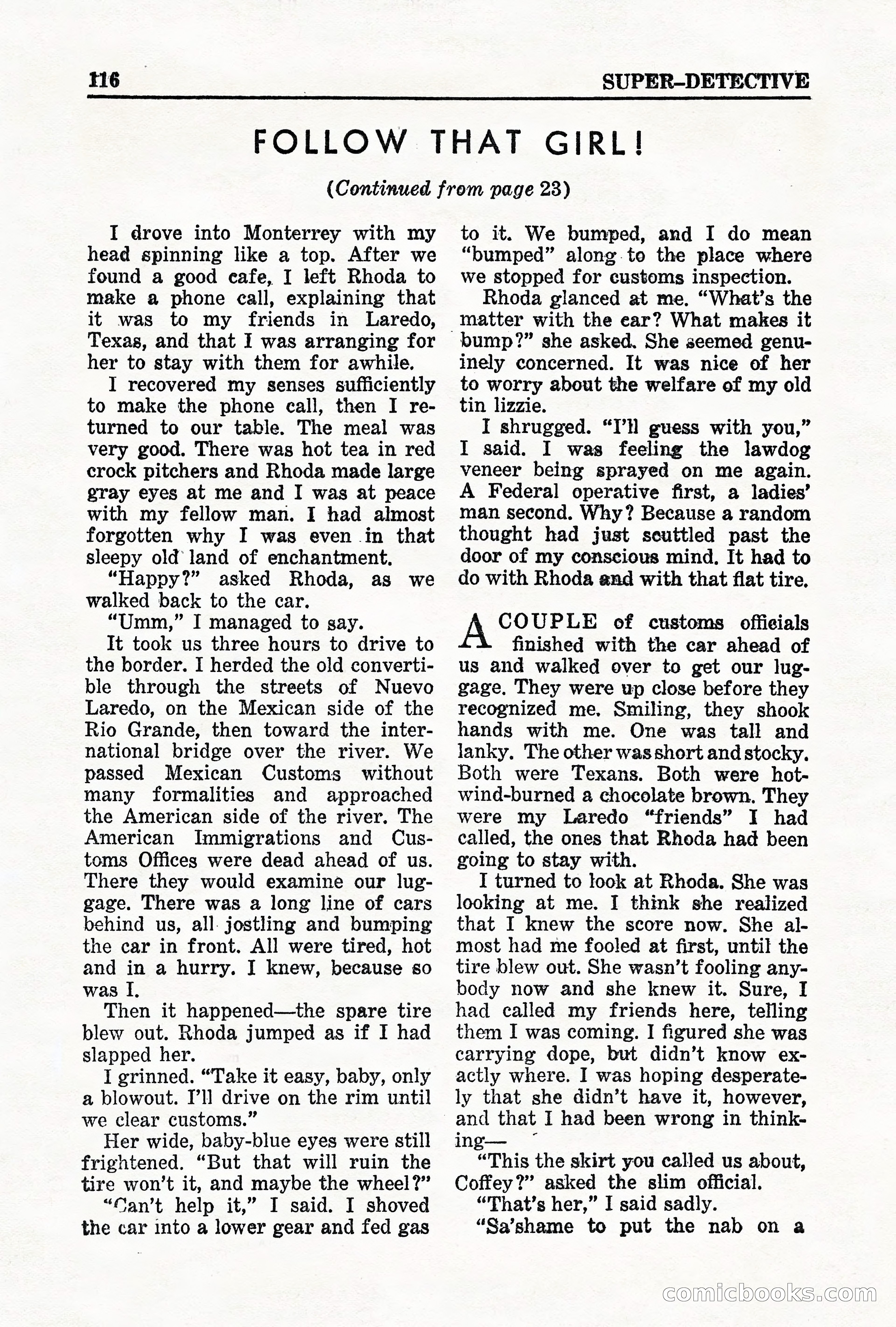 Super-Detective, May 1950 — page 116 of 132