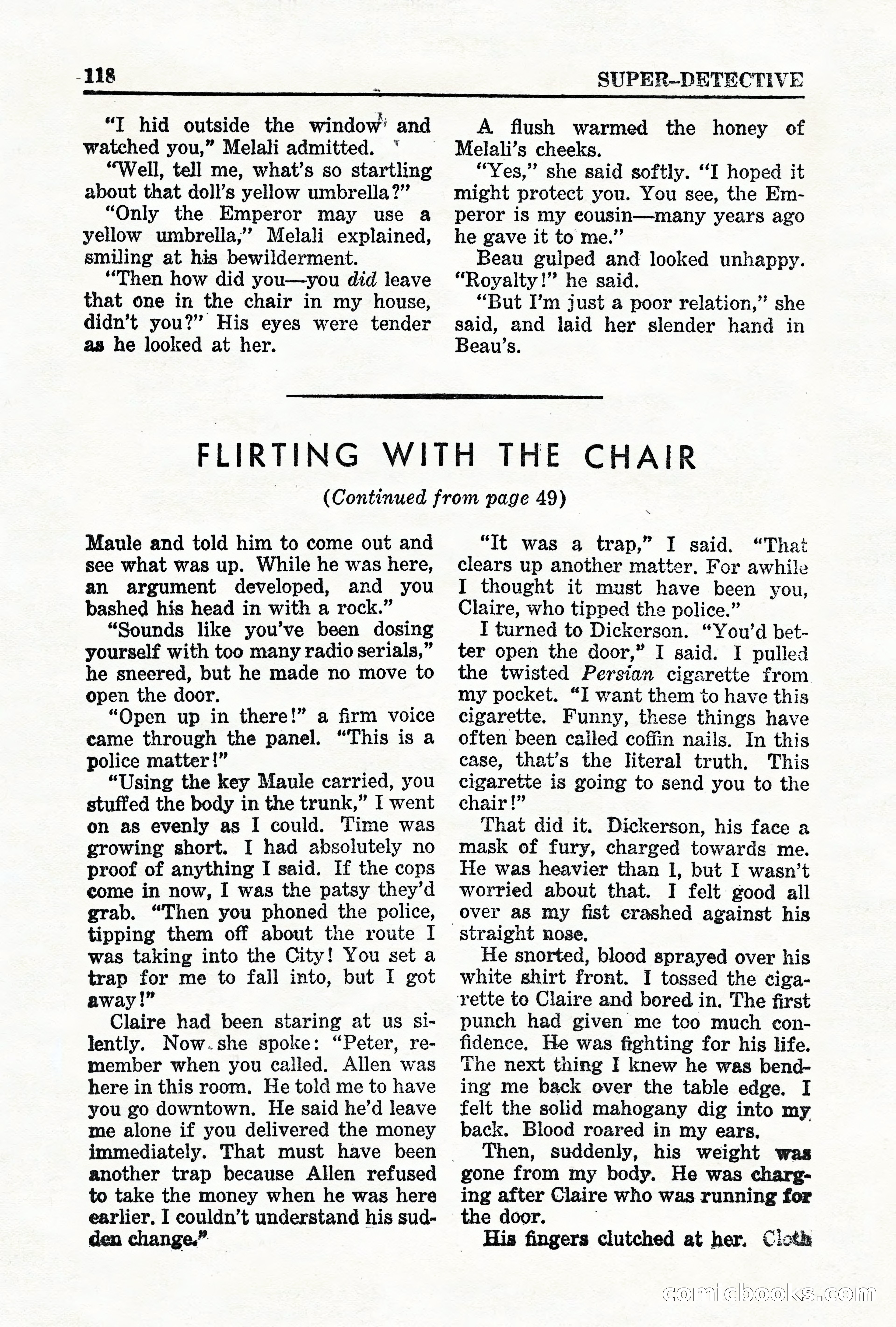 Super-Detective, May 1950 — page 118 of 132