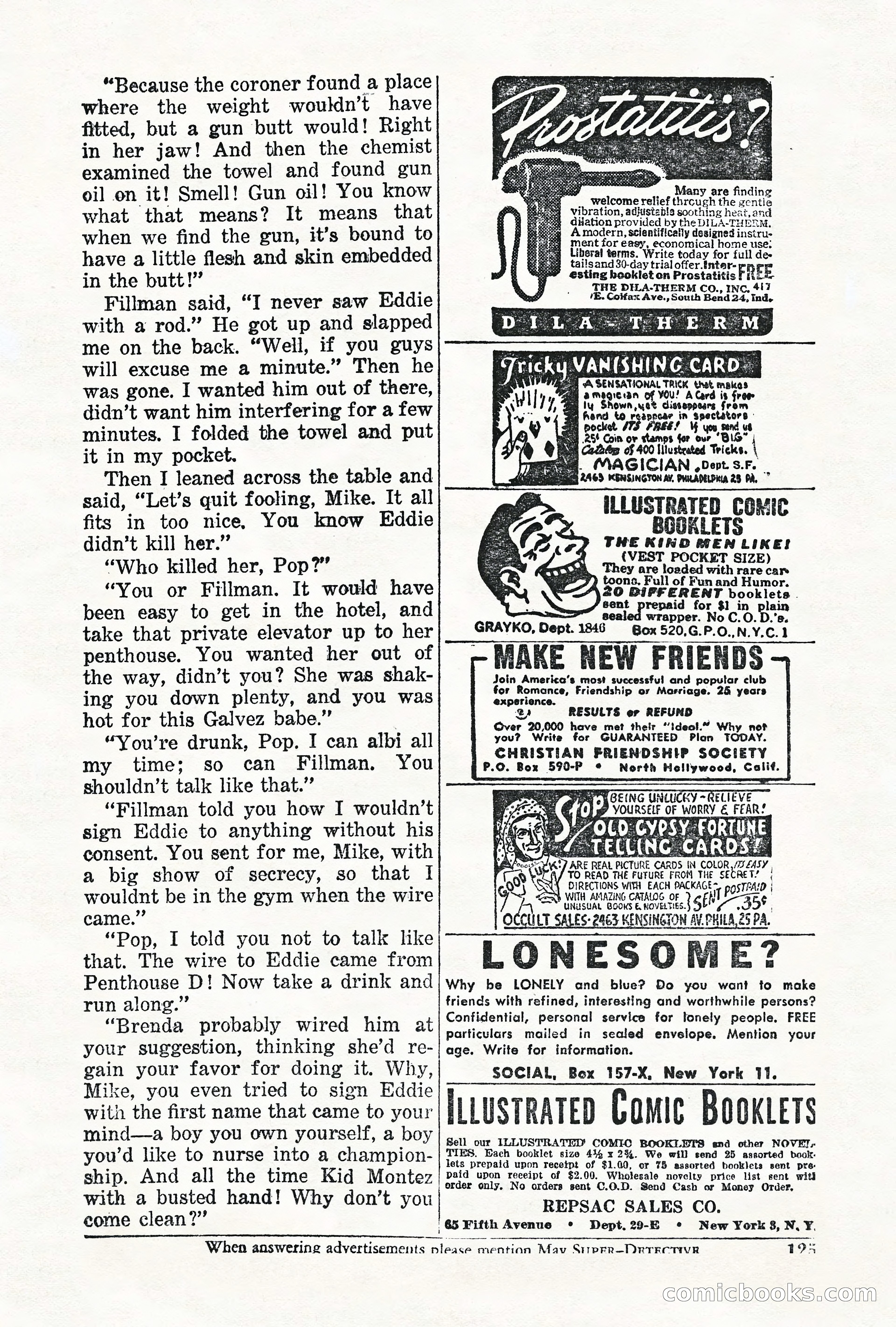 Super-Detective, May 1950 — page 125 of 132