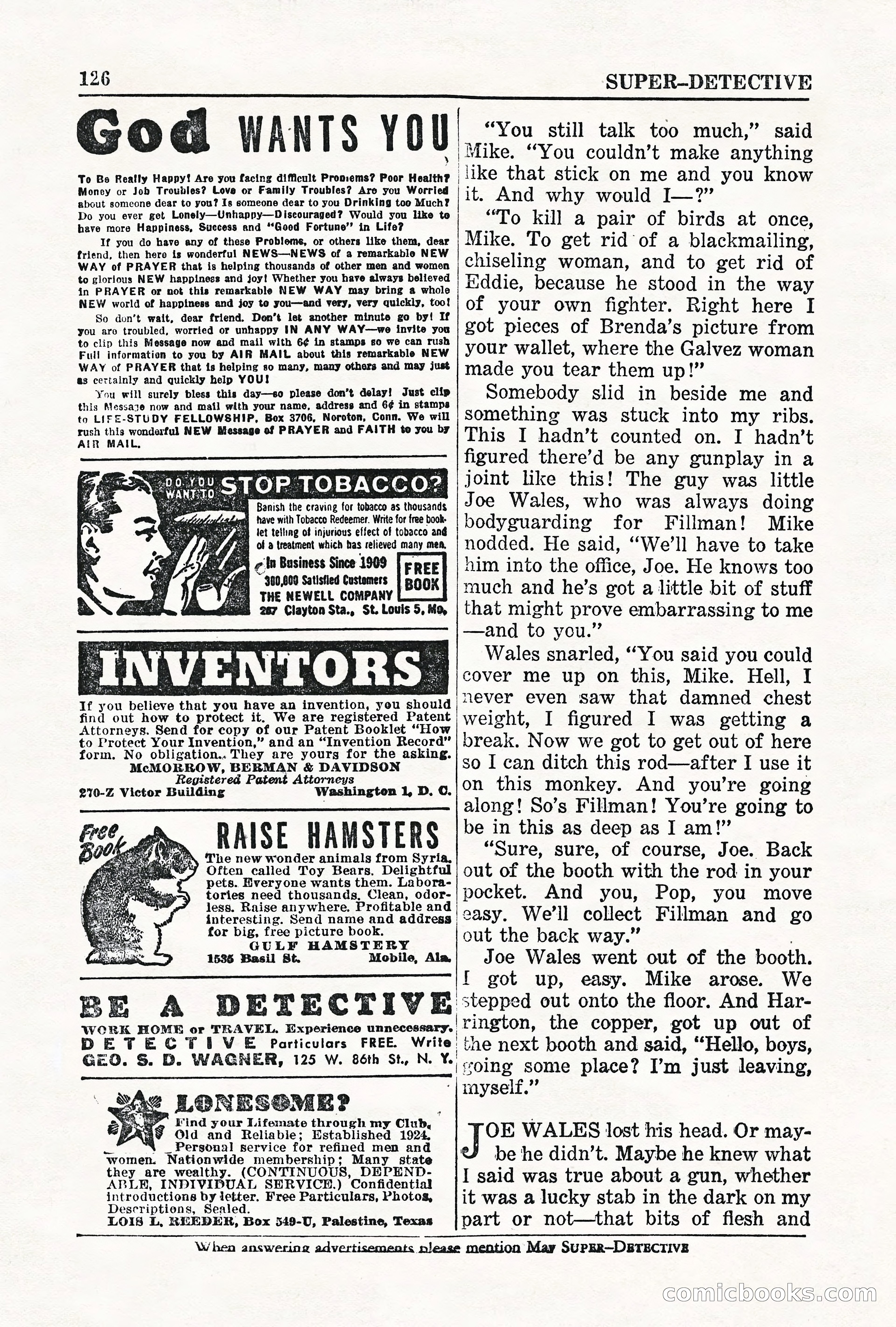 Super-Detective, May 1950 — page 126 of 132