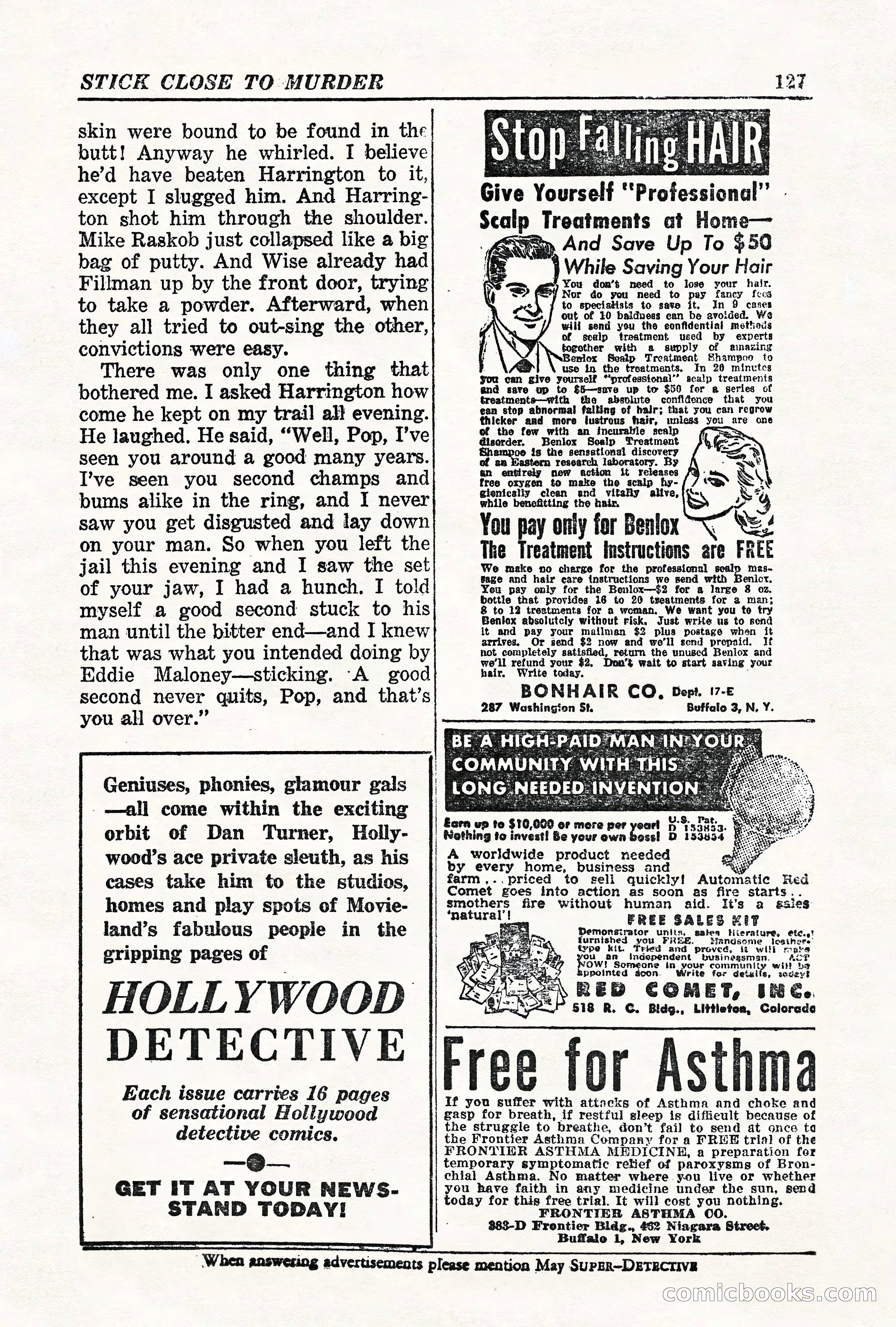 Super-Detective, May 1950 — page 127 of 132