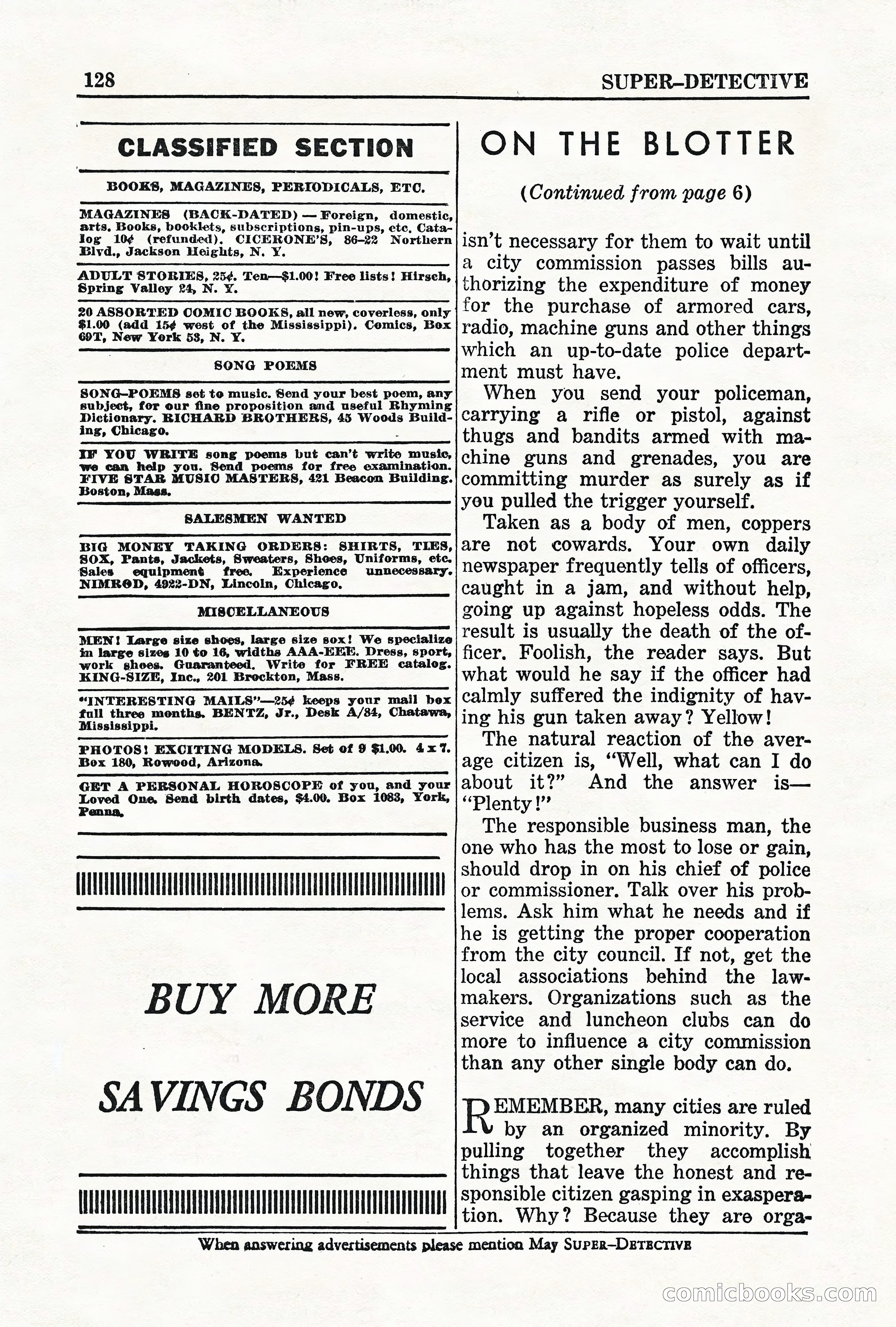 Super-Detective, May 1950 — page 128 of 132