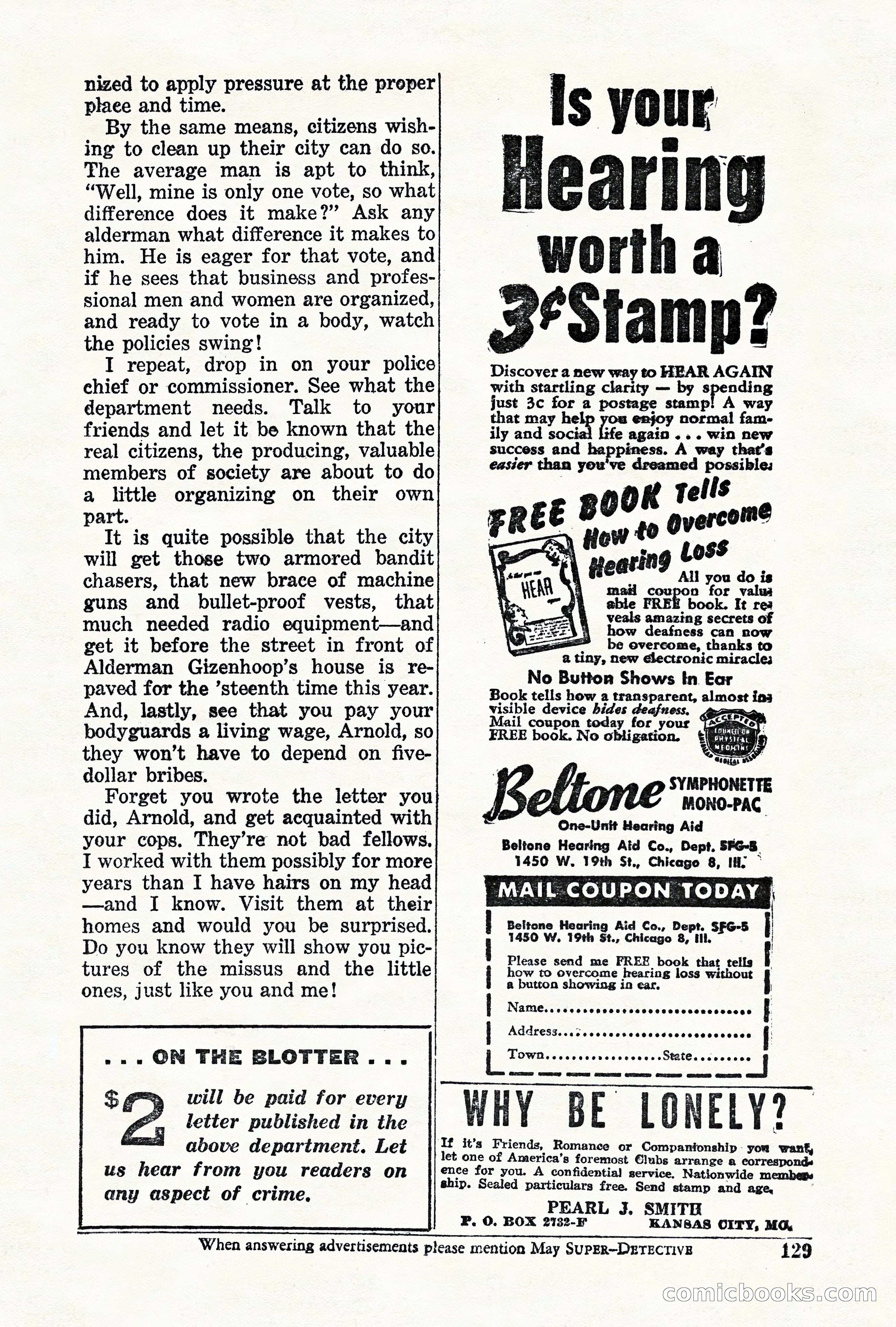 Super-Detective, May 1950 — page 129 of 132