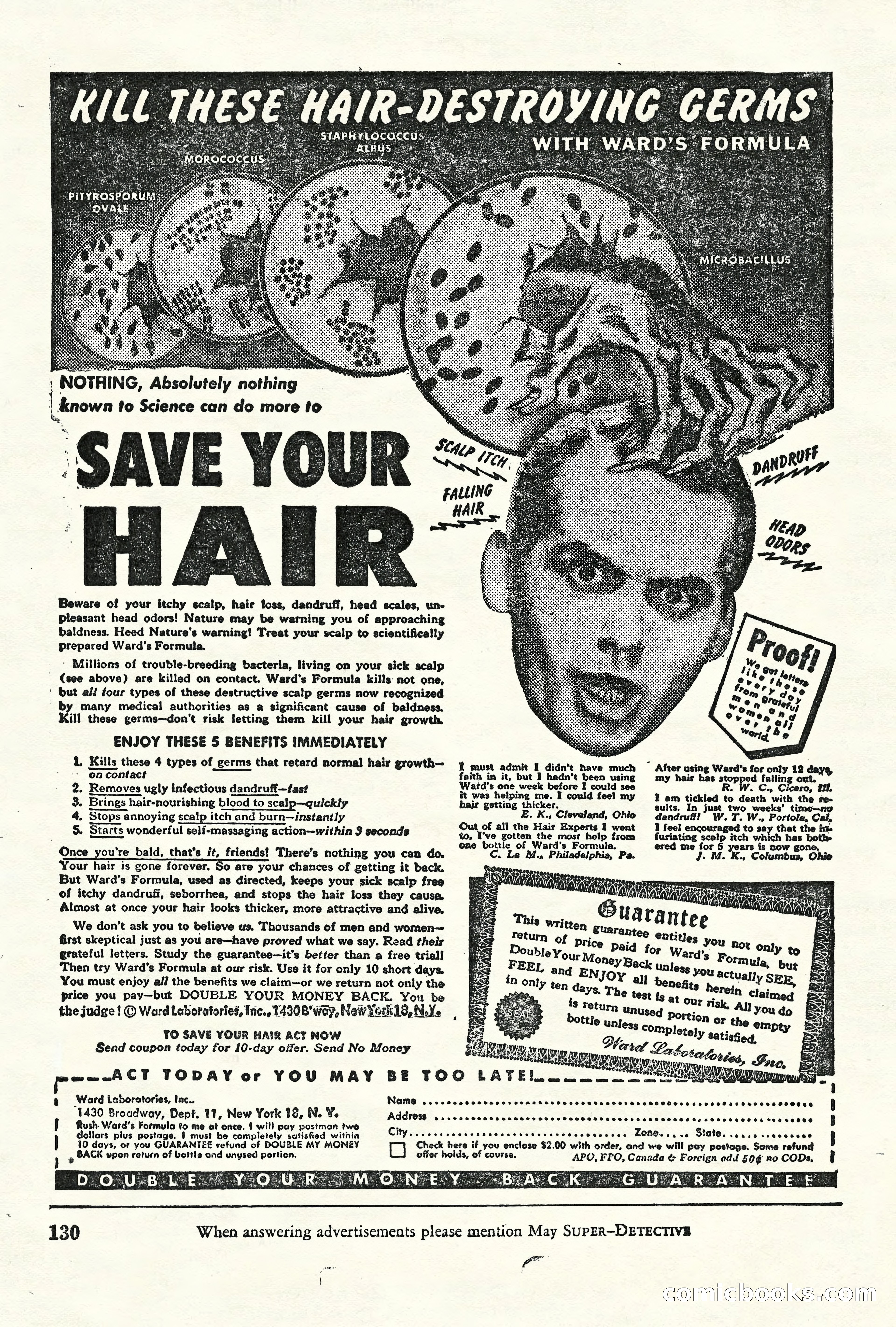Super-Detective, May 1950 — page 130 of 132